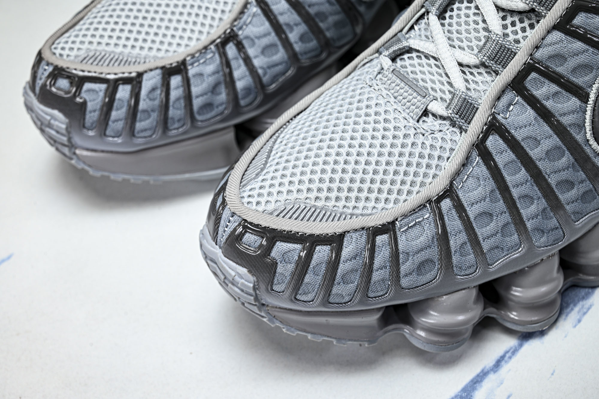 (T2.原厂)Nike Shox TL 黑蓝 防滑舒适 低帮 休闲气柱跑步鞋AV3595 015原版1: