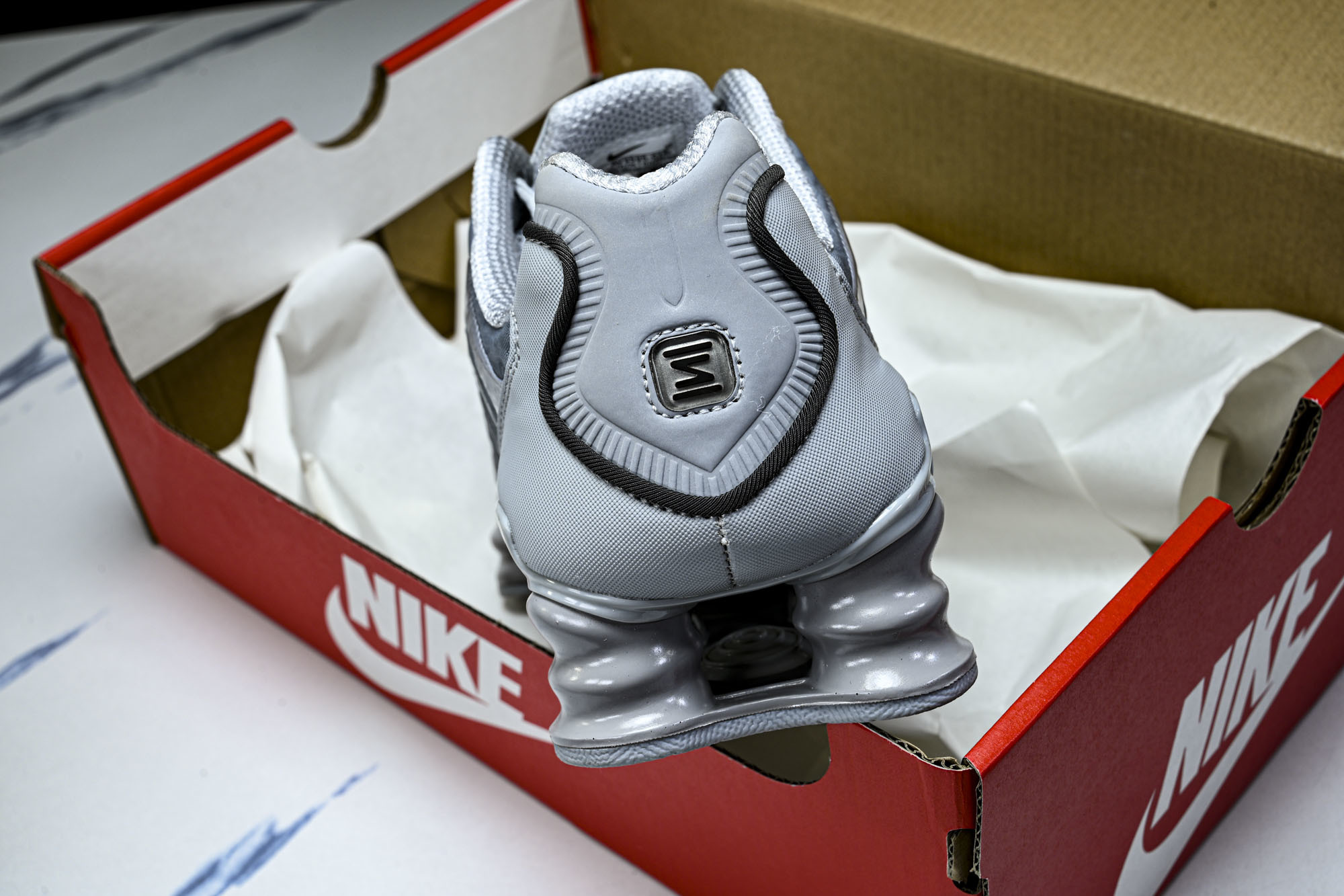 (T2.原厂)Nike Shox TL 黑蓝 防滑舒适 低帮 休闲气柱跑步鞋AV3595 015原版1: