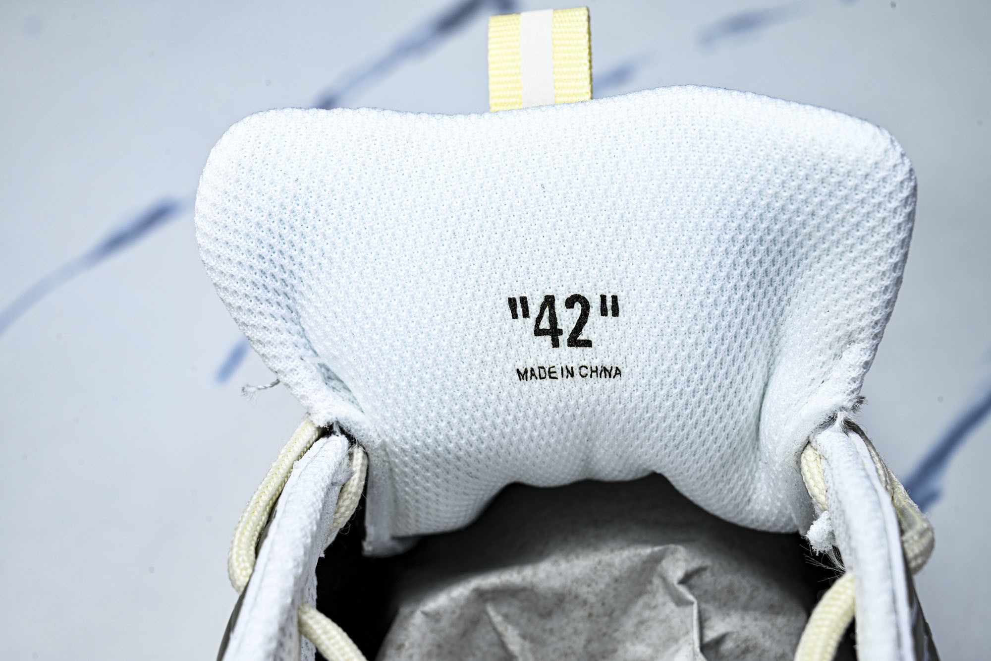 (PT.纯原)OFF WHITE 黑白三箭头登山厚底老爹鞋增高男女运动休闲鞋_CM_6#穿上off--W