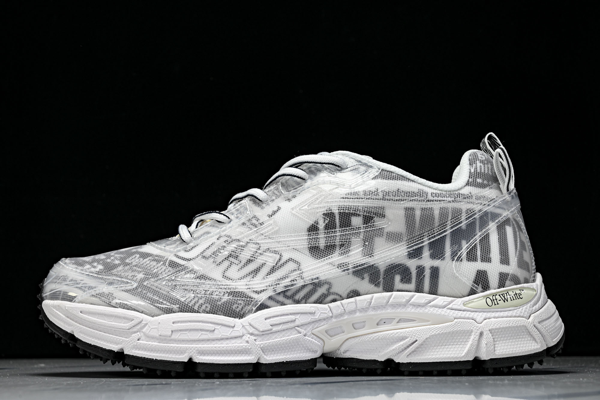 (PT.纯原)OFF WHITE 黑白三箭头登山厚底老爹鞋增高男女运动休闲鞋_CM_5#穿上off--W