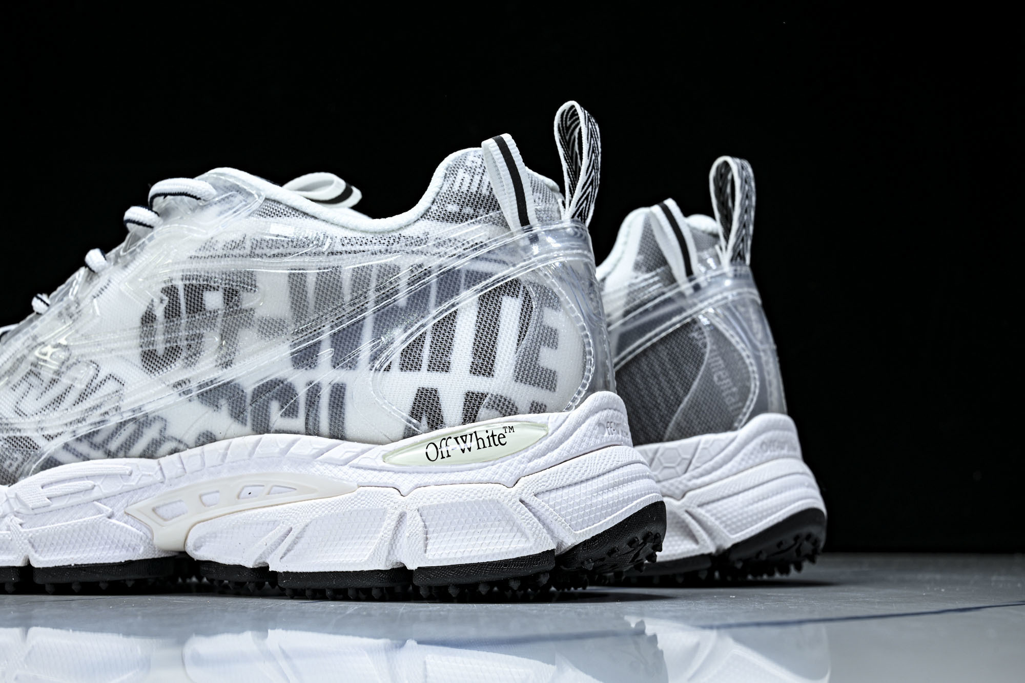 (PT.纯原)OFF WHITE 黑白三箭头登山厚底老爹鞋增高男女运动休闲鞋_CM_5#穿上off--W