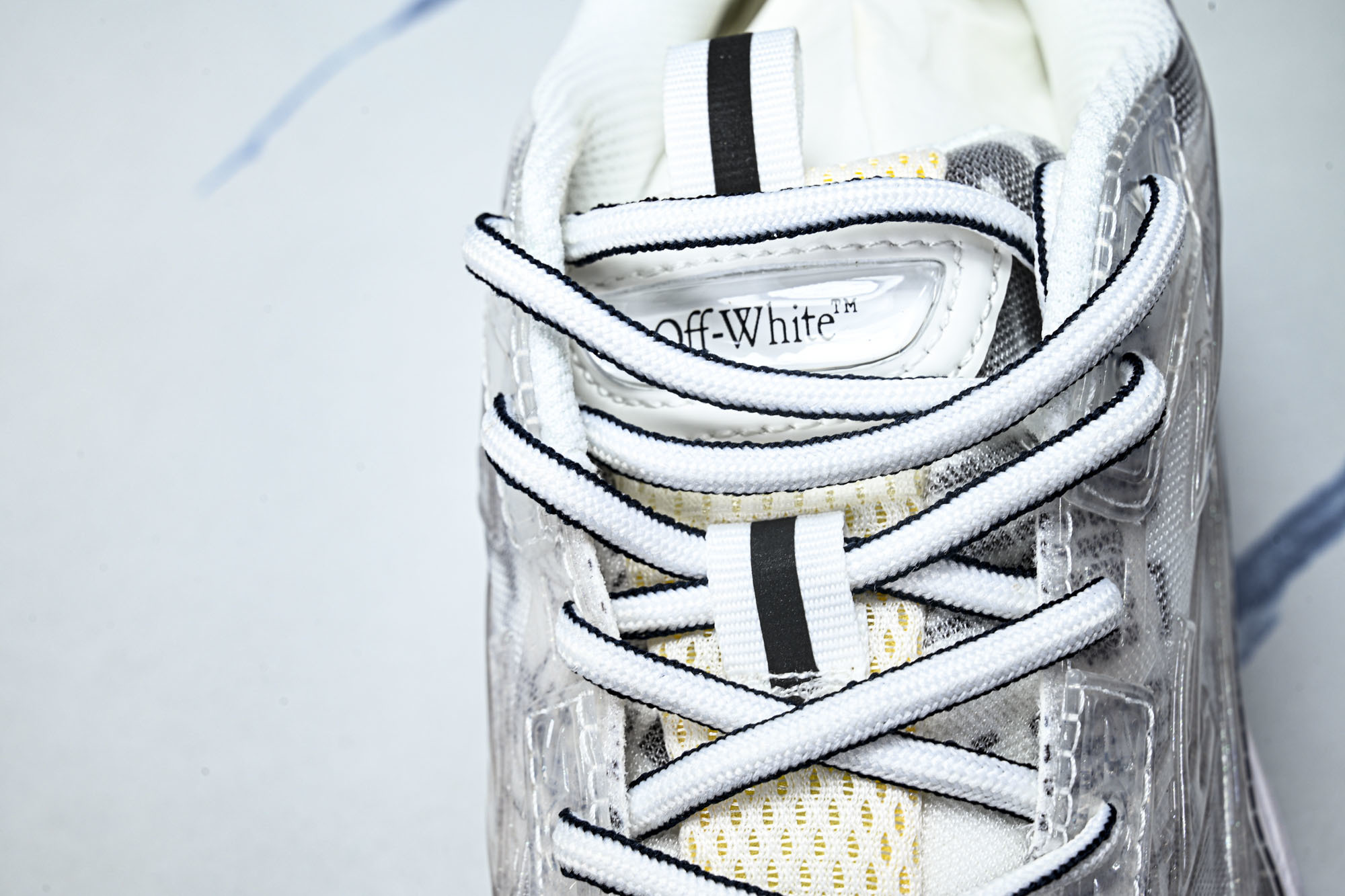(PT.纯原)OFF WHITE 黑白三箭头登山厚底老爹鞋增高男女运动休闲鞋_CM_5#穿上off--W