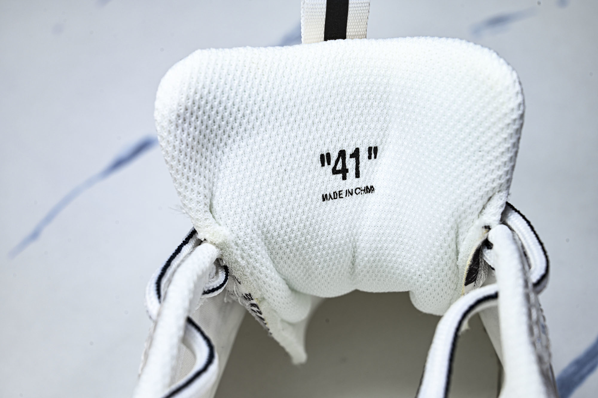 (PT.纯原)OFF WHITE 黑白三箭头登山厚底老爹鞋增高男女运动休闲鞋_CM_5#穿上off--W
