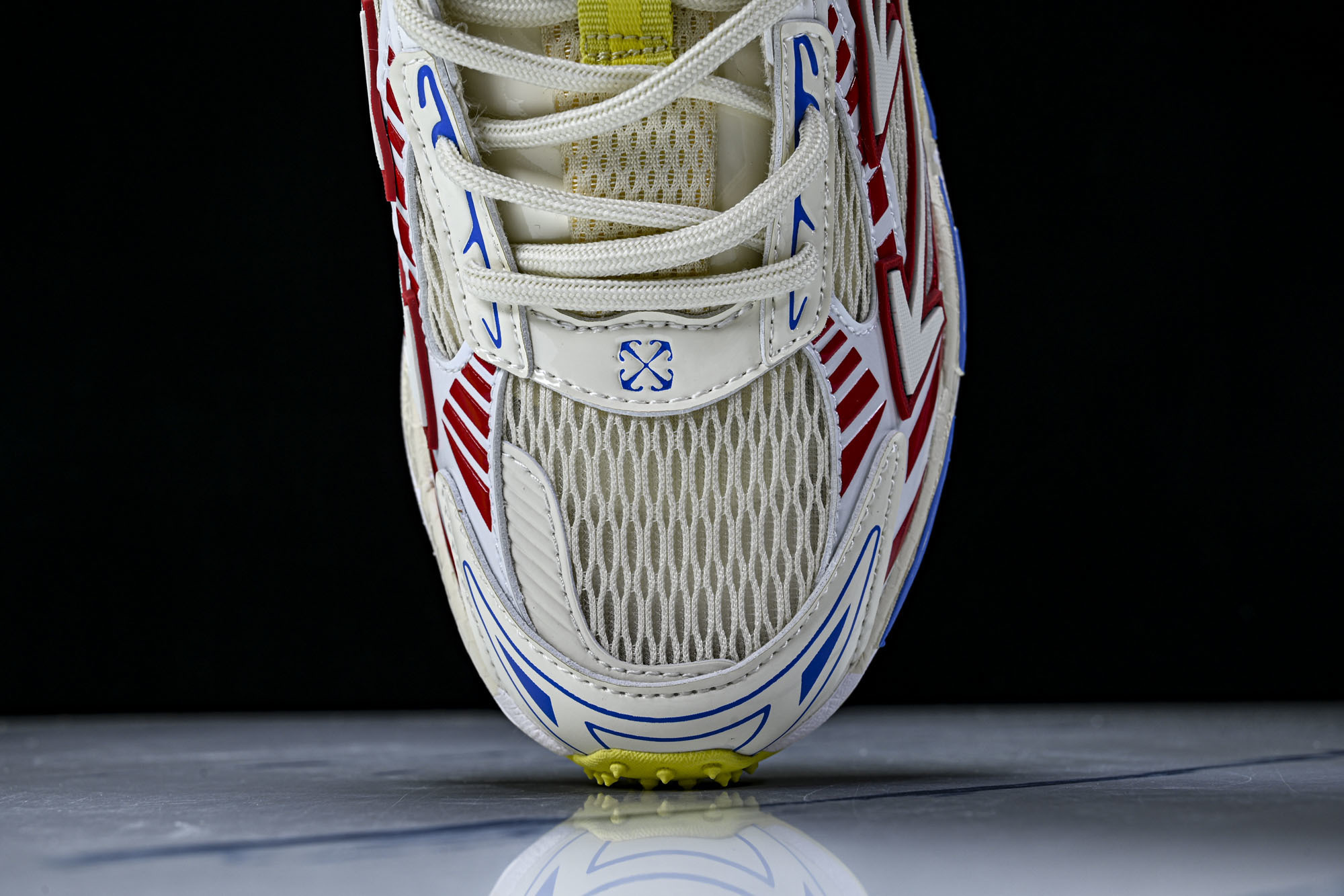 (PT.纯原)OFF WHITE 黑白三箭头登山厚底老爹鞋增高男女运动休闲鞋_CM_3#穿上off--W