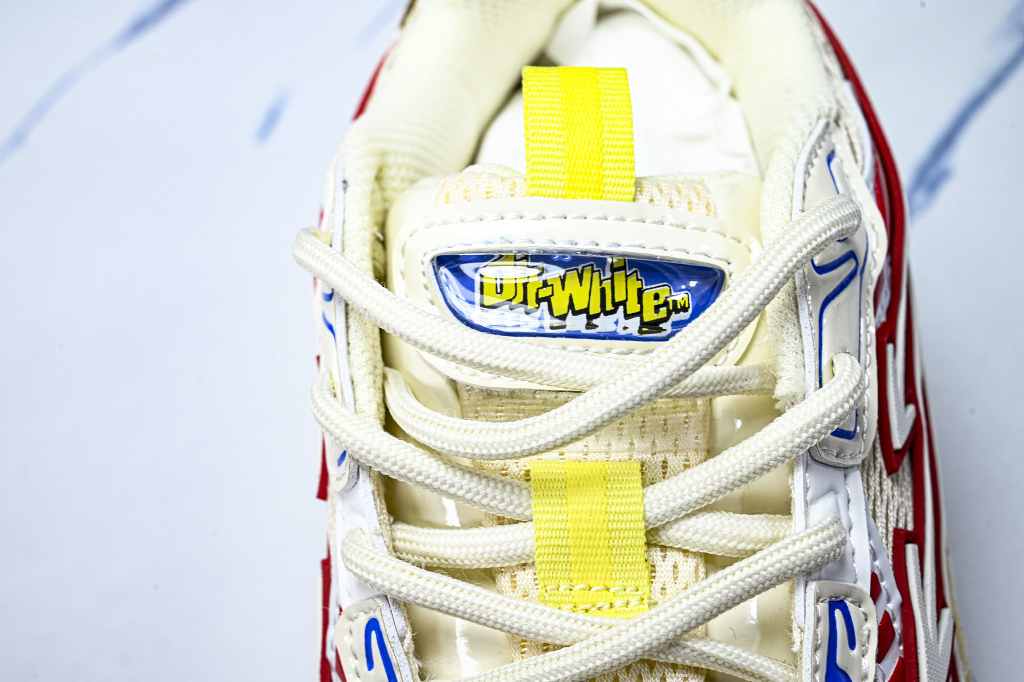 (PT.纯原)OFF WHITE 黑白三箭头登山厚底老爹鞋增高男女运动休闲鞋_CM_3#穿上off--W
