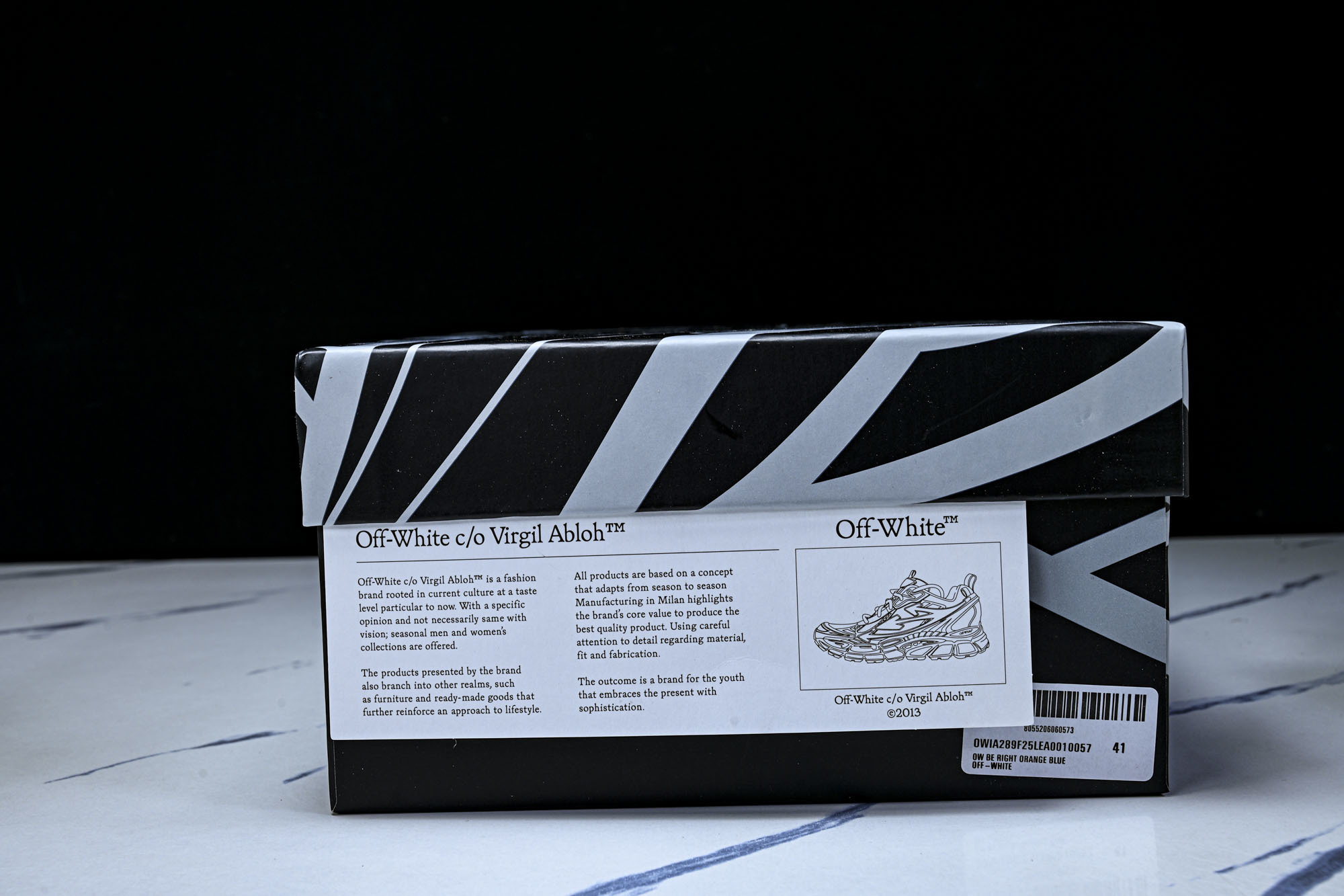 (PT.纯原)OFF WHITE 黑白三箭头登山厚底老爹鞋增高男女运动休闲鞋_CM_3#穿上off--W