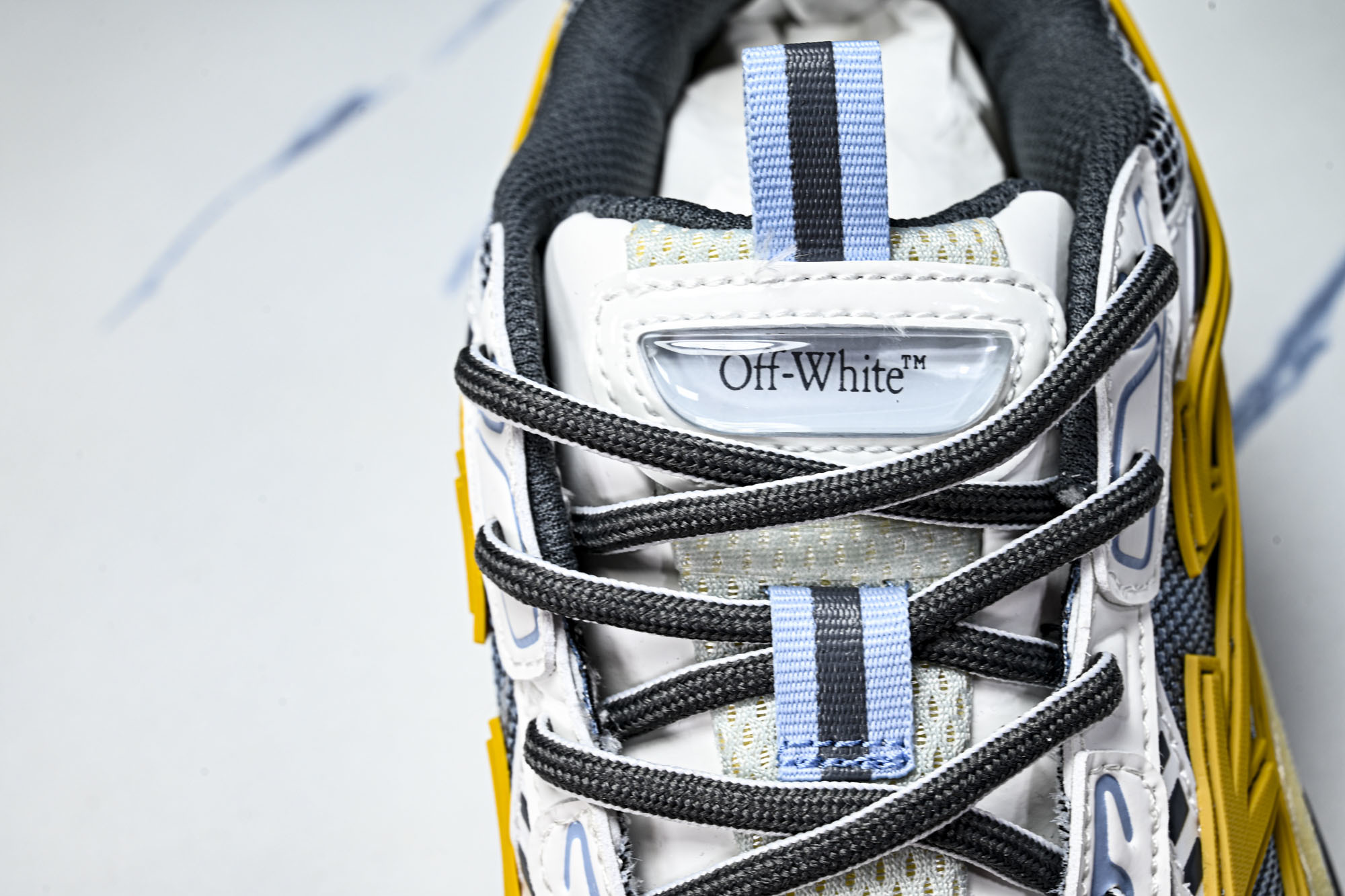 (PT.纯原)OFF WHITE 黑白三箭头登山厚底老爹鞋增高男女运动休闲鞋_CM_1#穿上off--W