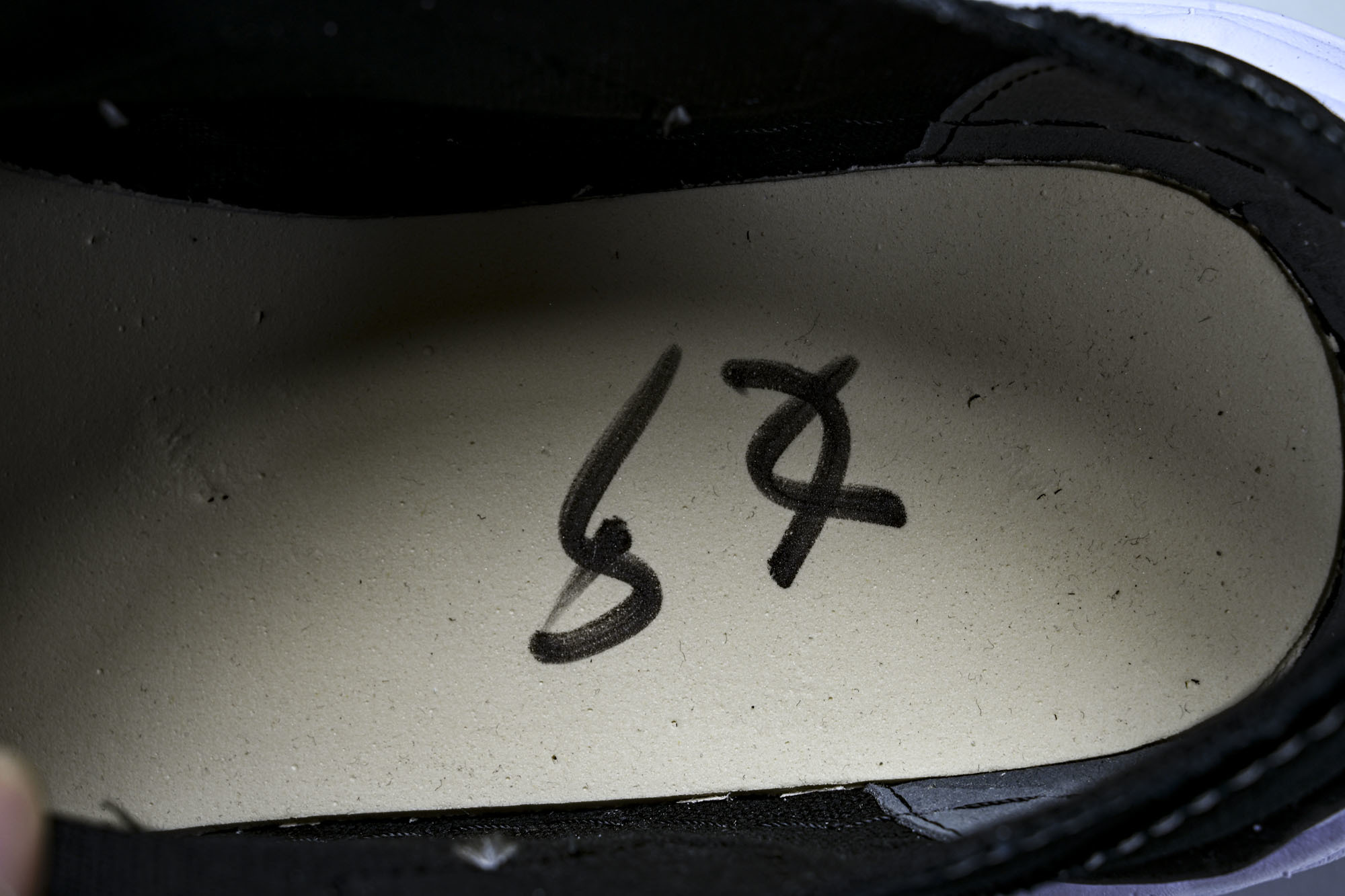 AMIRI x MIHARA YASUHIRO 联名款黑白骨头帆布鞋溶解鞋_CM_2广奢高端货 Mais