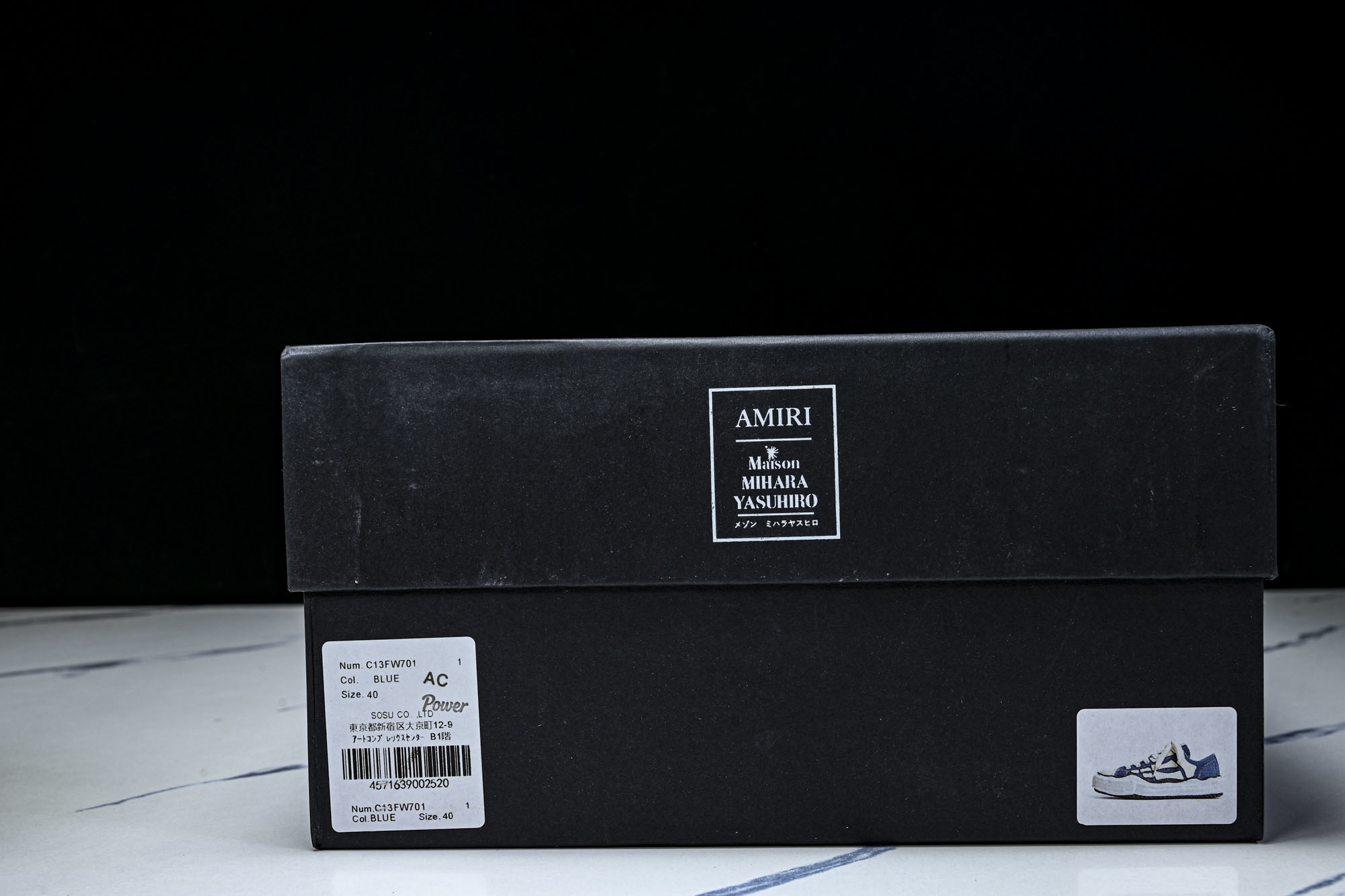 AMIRI x MIHARA YASUHIRO 联名款黑白骨头帆布鞋溶解鞋_CM_1广奢高端货 Mais