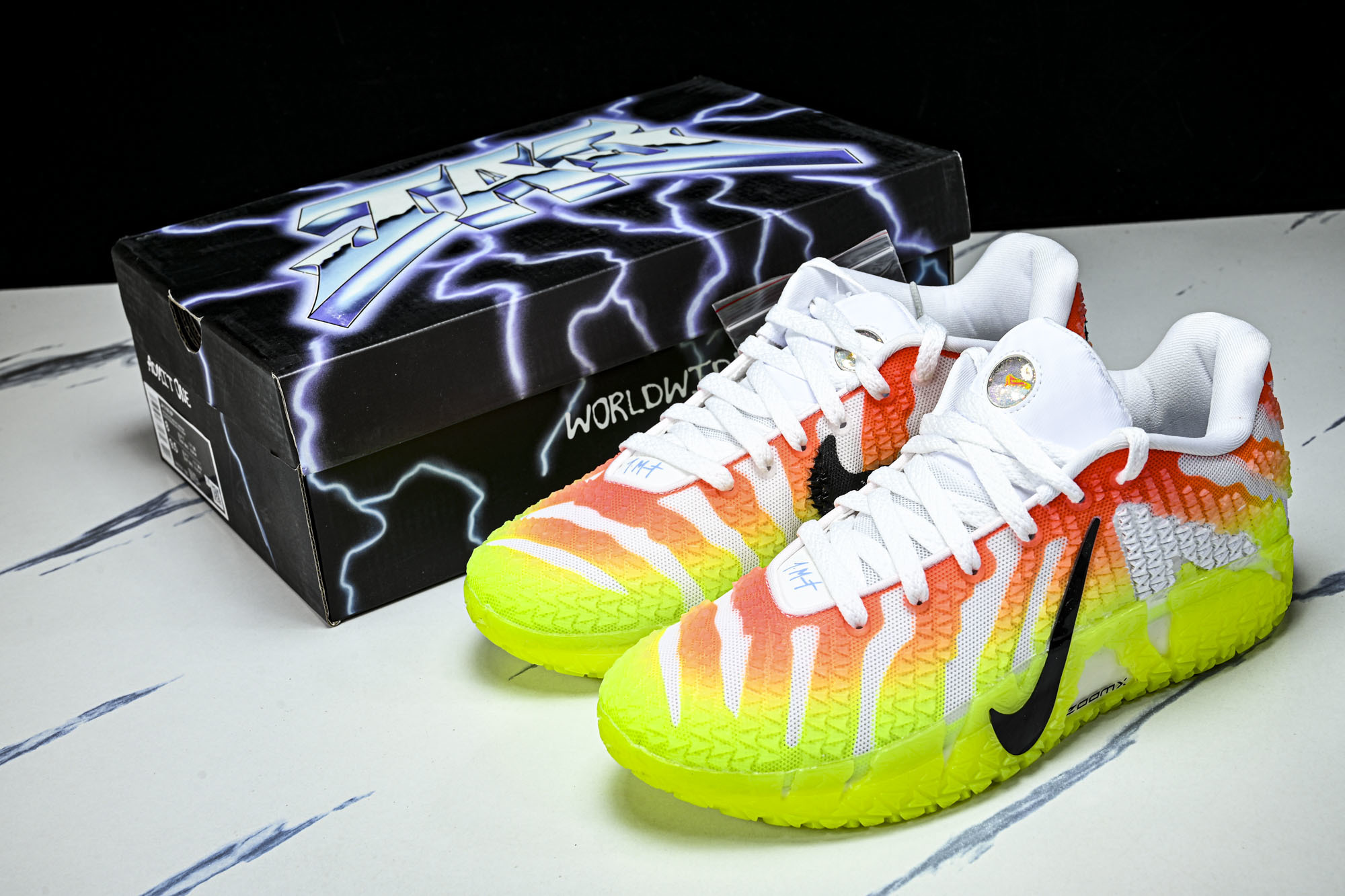Nike Ja 3 莫兰特三代 Snowed In EP christmas 圣诞限定 白黄橙 IH07