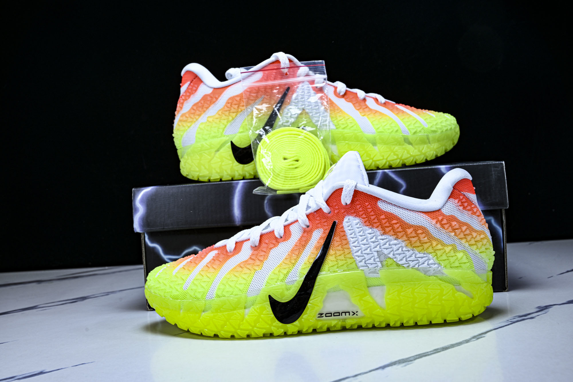 Nike Ja 3 莫兰特三代 Snowed In EP christmas 圣诞限定 白黄橙 IH07