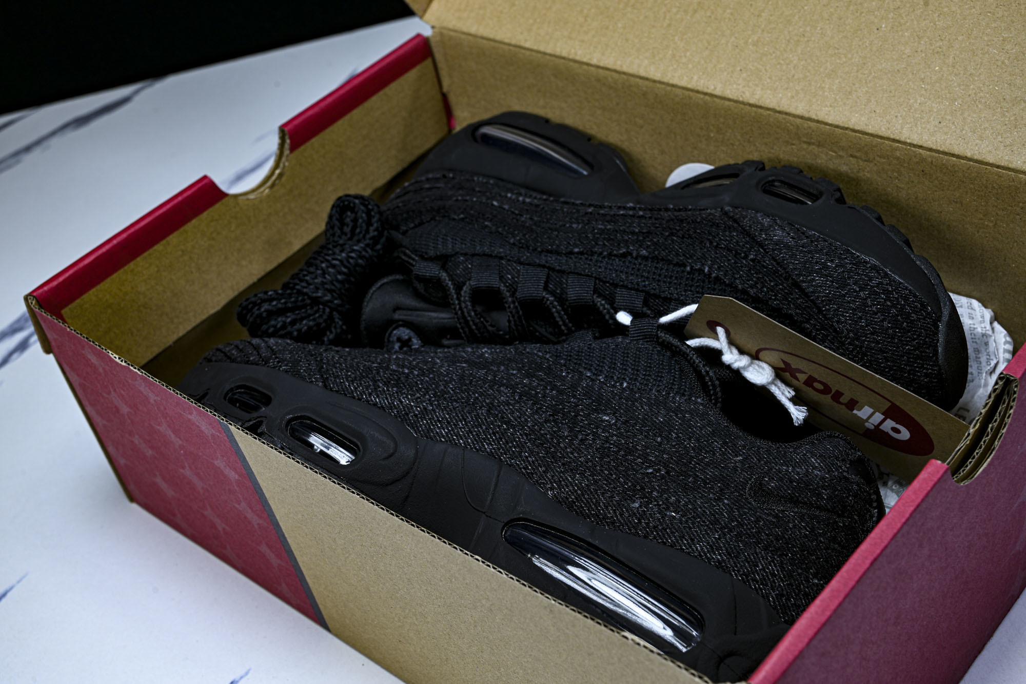 (KZ.2.0原装)Levi's x NK Air Max 95 舒适耐磨 低帮跑步鞋 男女同款 李维斯