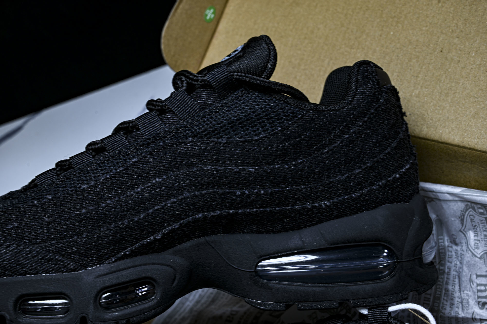 (KZ.2.0原装)Levi's x NK Air Max 95 舒适耐磨 低帮跑步鞋 男女同款 李维斯