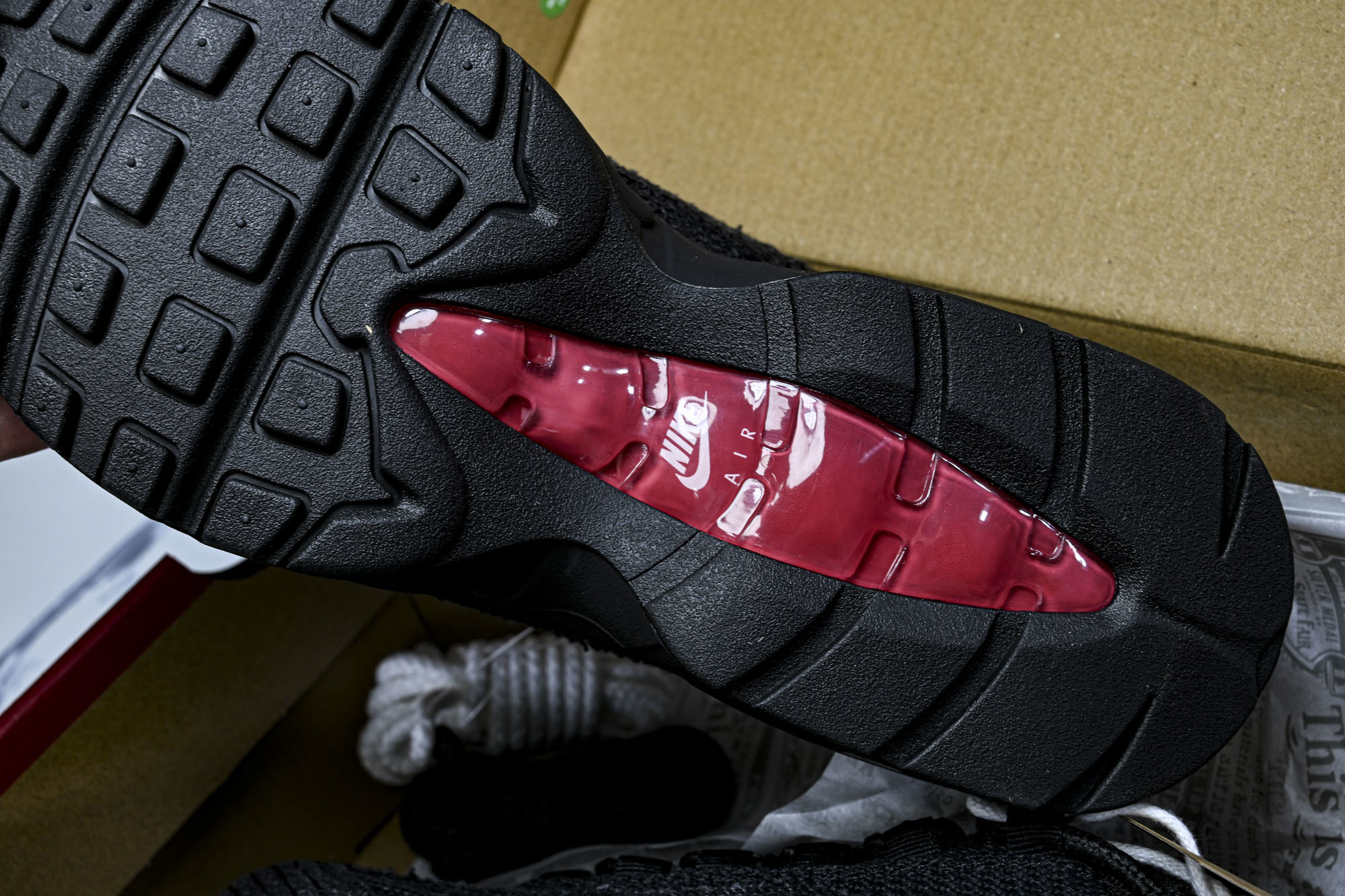 (KZ.2.0原装)Levi's x NK Air Max 95 舒适耐磨 低帮跑步鞋 男女同款 李维斯