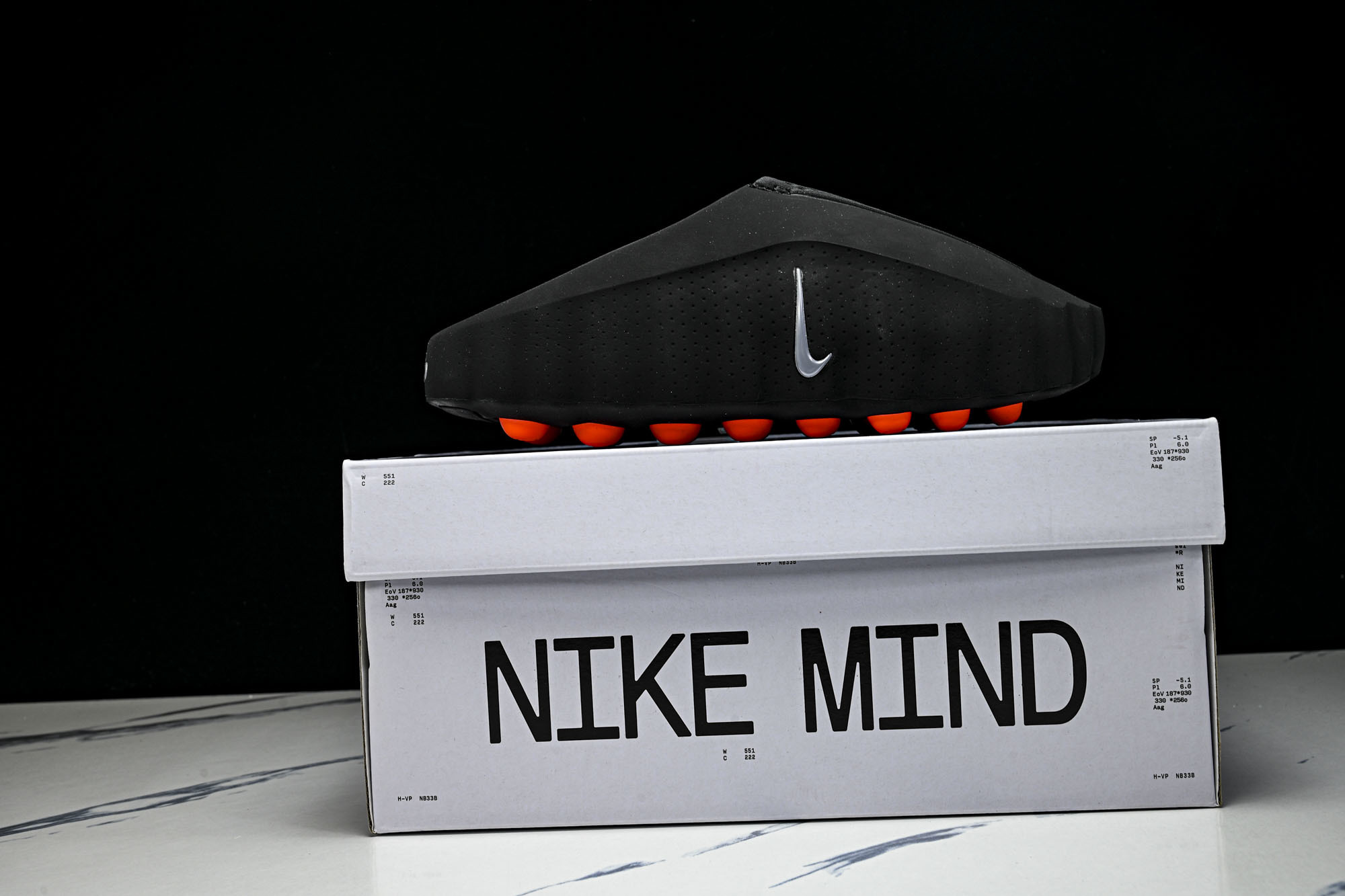NK Mind 001 Slide Black Chrome 黑色 HQ4307-001   Size：