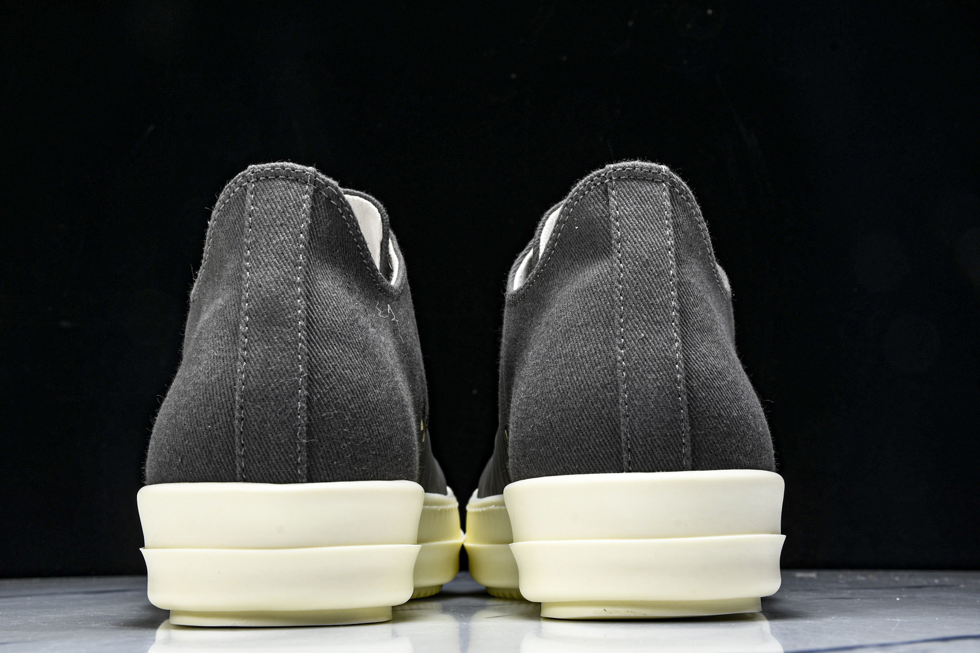 纯原莞产 Rick Owens DRKSHDW Hustler 系带拼接 深灰色#YZ021-136 3