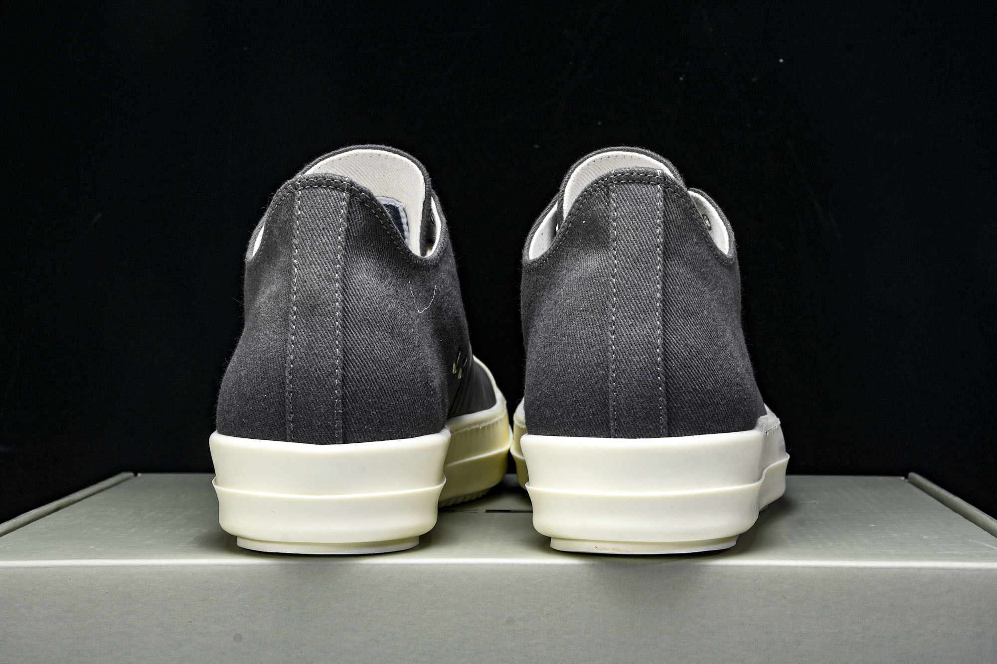 纯原莞产 Rick Owens DRKSHDW Hustler 系带拼接 深灰色#YZ021-136 3