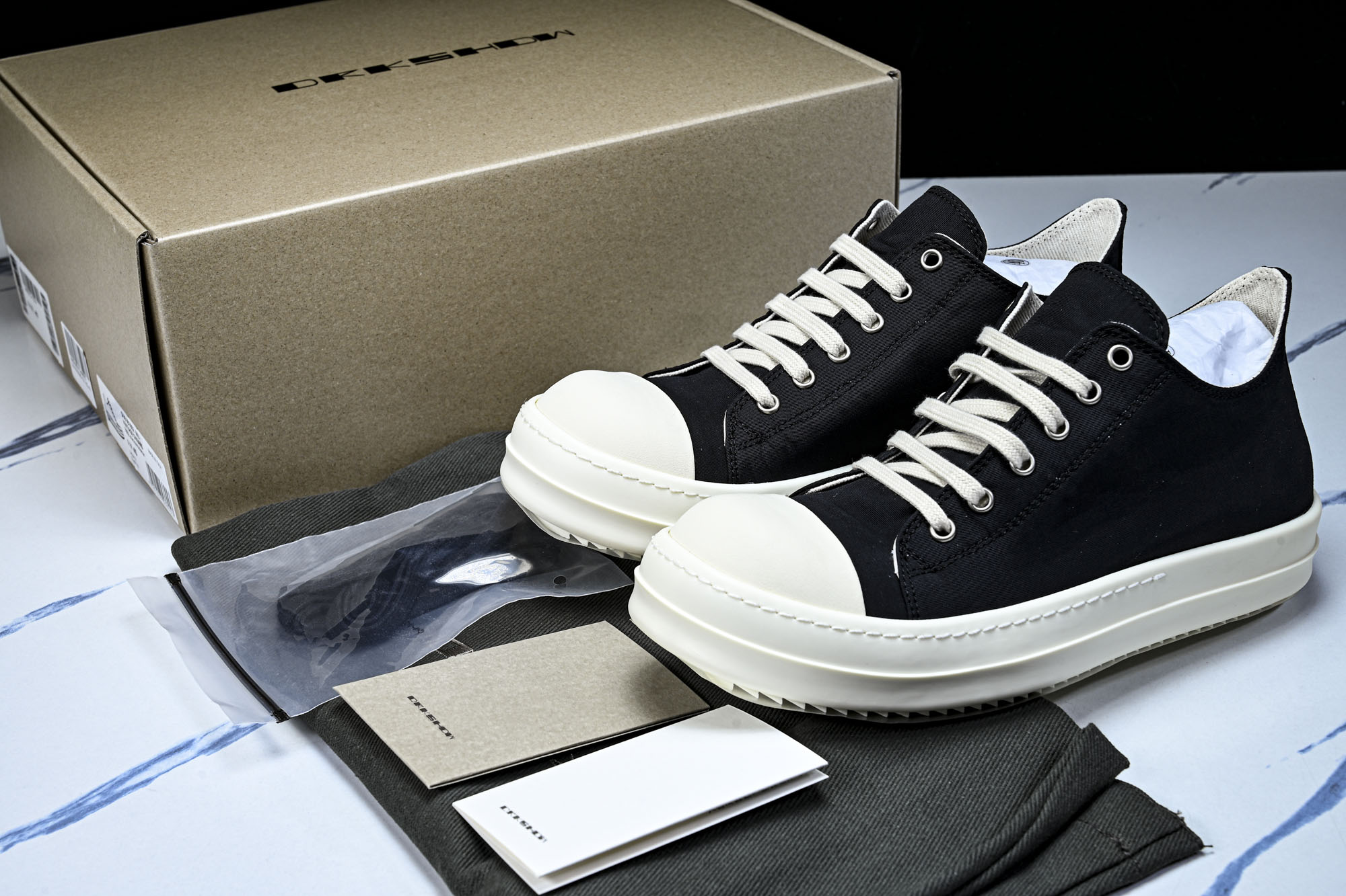 纯原莞产 RICK OWENS DRKSHDW VINTAGE SNEAKS 新款男女士运动鞋DU01B