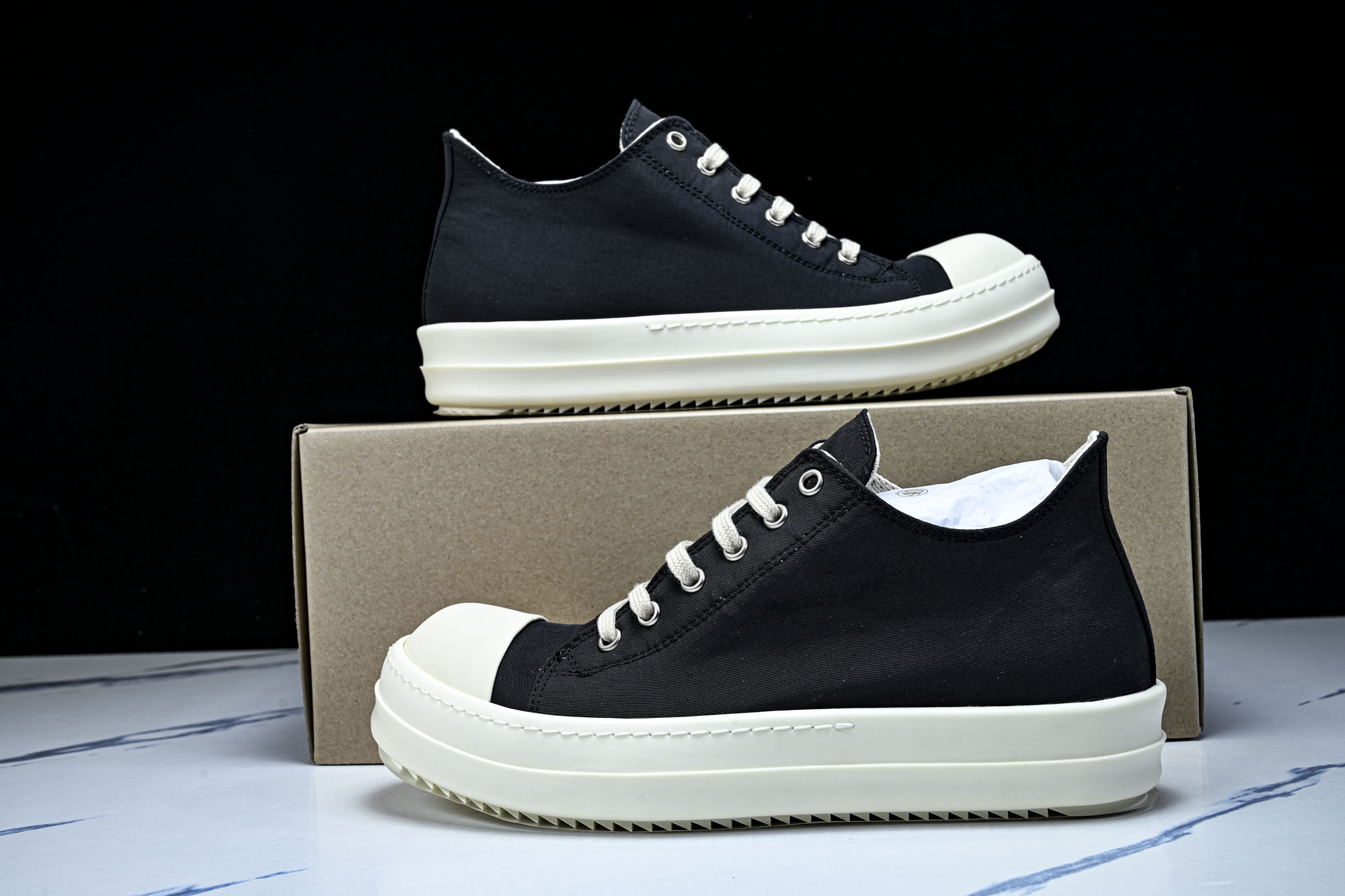 纯原莞产 RICK OWENS DRKSHDW VINTAGE SNEAKS 新款男女士运动鞋DU01B