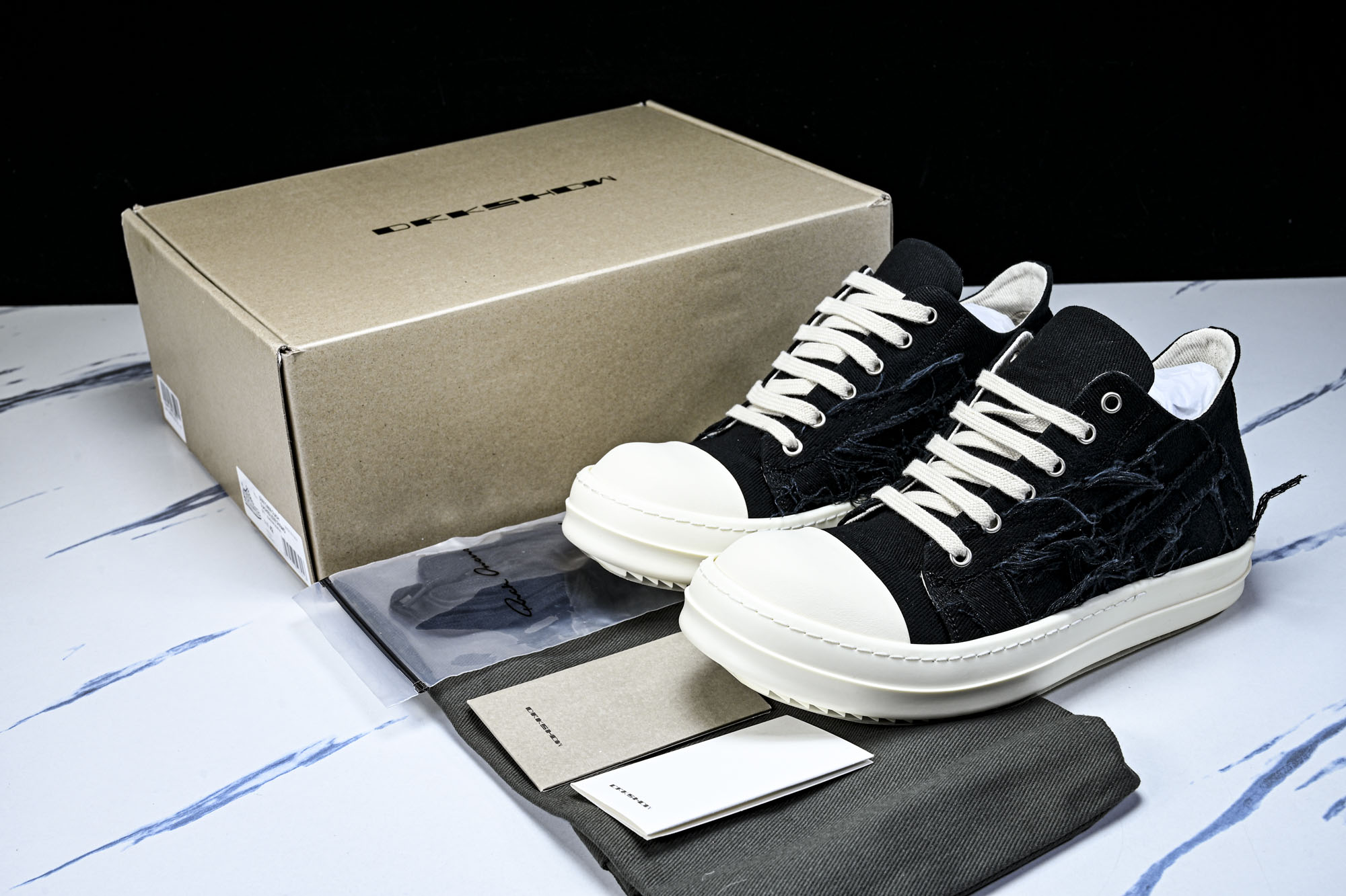 纯原莞产 RICK OWENS DRKSHDW VINTAGE SNEAKS 新款男女士运动鞋DUO1C
