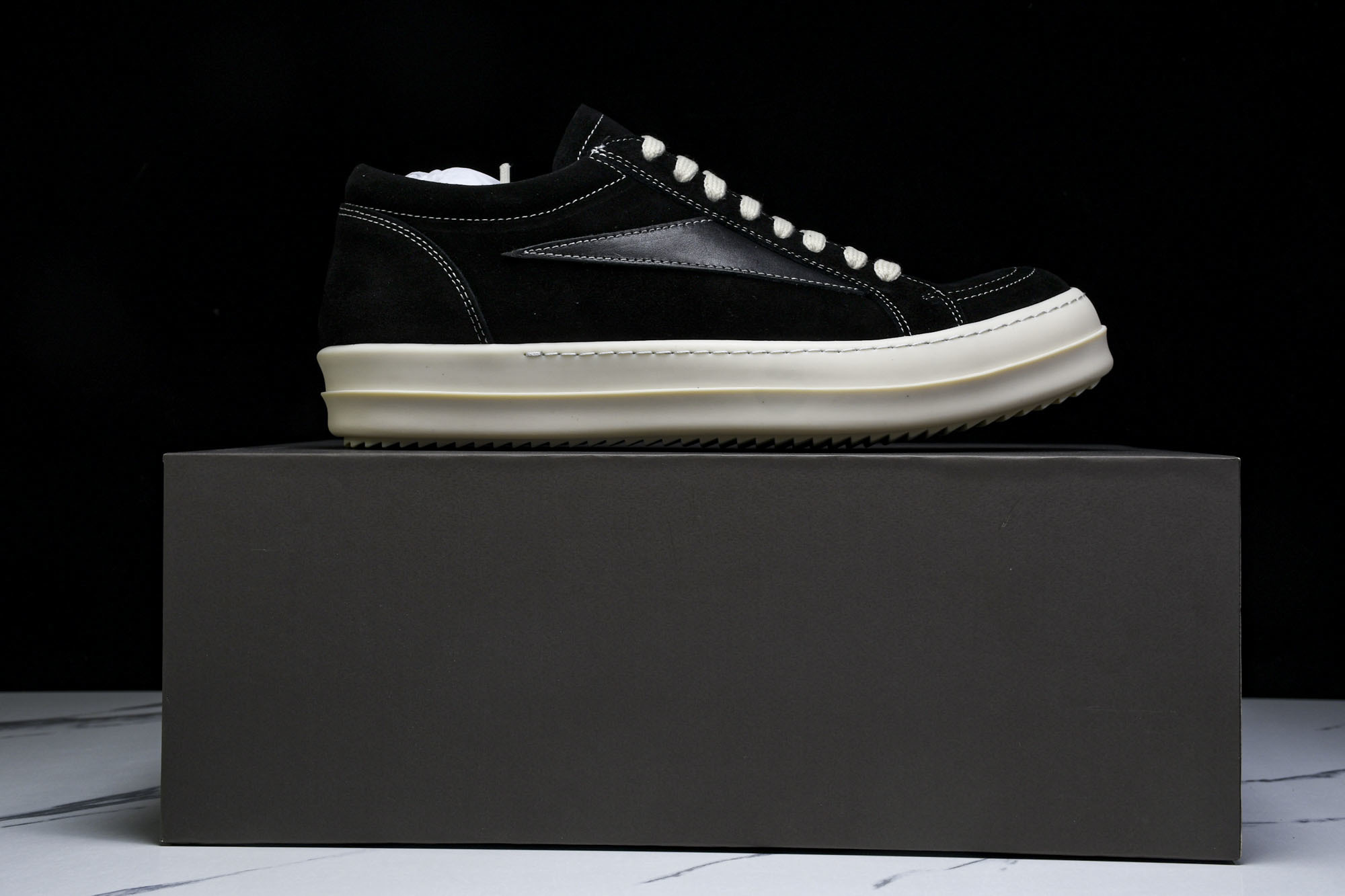 纯原莞产 Rick Owens Porterville Vintage Low 黑色#YZ021-139