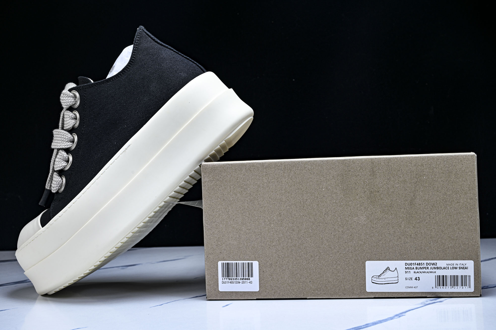 纯原莞产 RICK OWENS DRKSHDW VINTAGE SNEAKS 新款男女士运动鞋 DU01