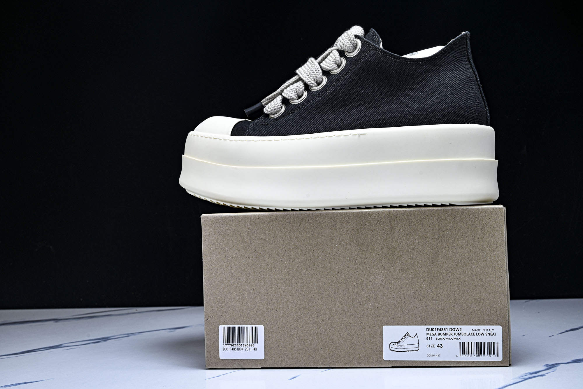 纯原莞产 RICK OWENS DRKSHDW VINTAGE SNEAKS 新款男女士运动鞋 DU01