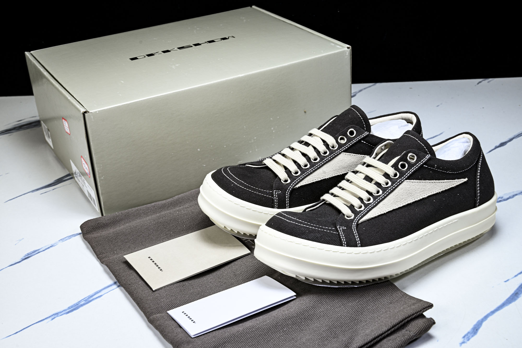 纯原莞产 RICK OWENS DRKSHDW VINTAGE SNEAKS 新款男女士运动鞋 DUO2