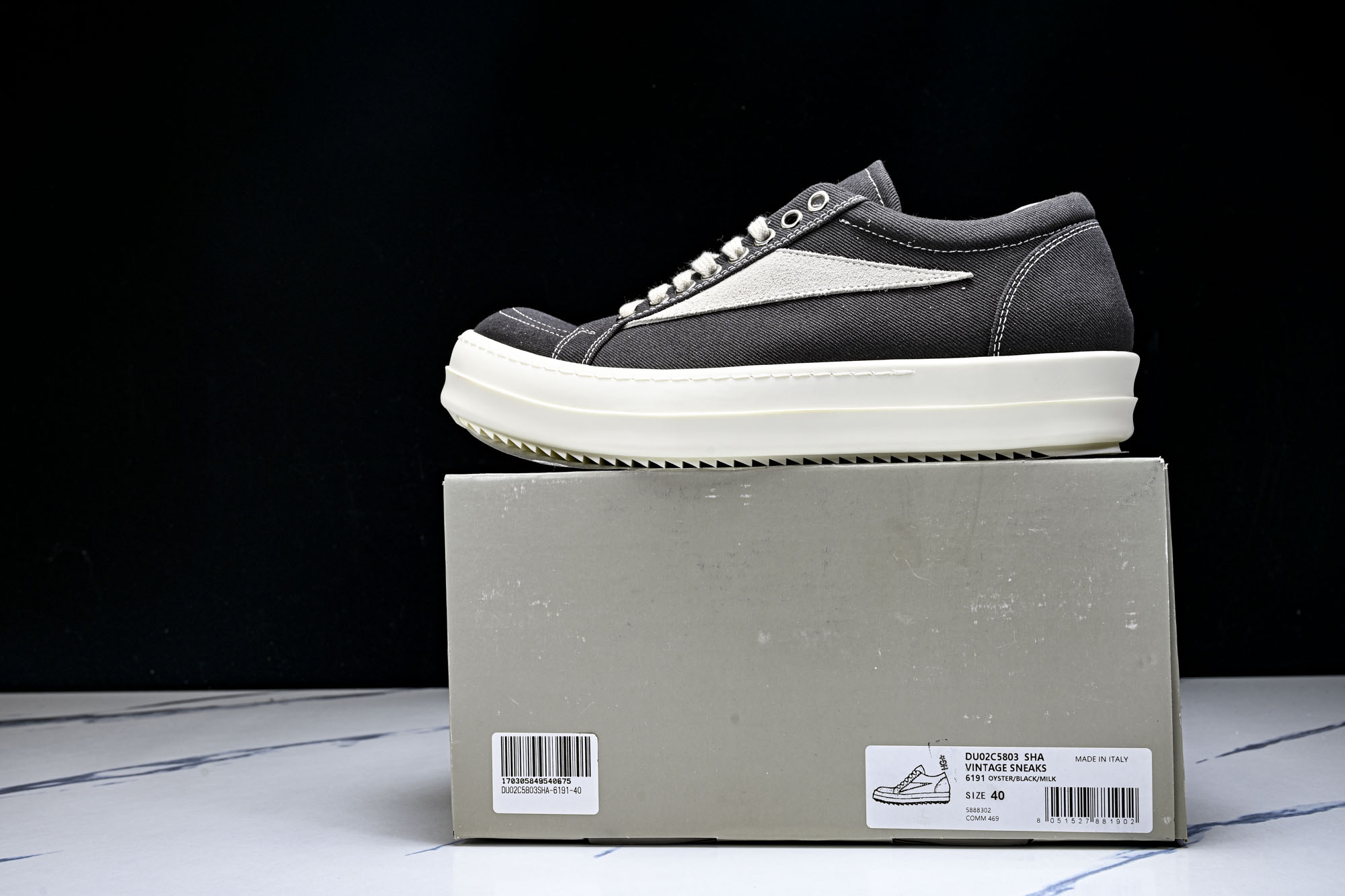 纯原莞产 RICK OWENS DRKSHDW VINTAGE SNEAKS 新款男女士运动鞋 DUO2