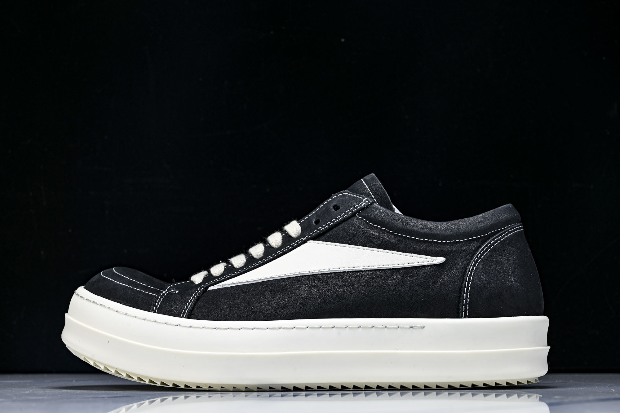 纯原莞产 RICK OWENS DRKSHDW VINTAGE SNEAKS 新款男女士运动鞋 油蜡做旧