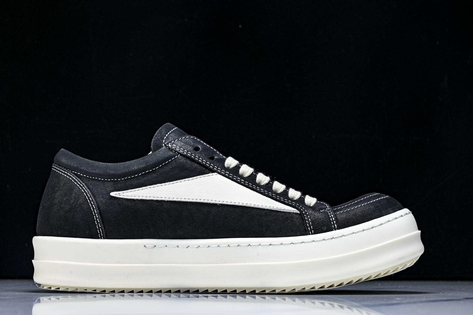 纯原莞产 RICK OWENS DRKSHDW VINTAGE SNEAKS 新款男女士运动鞋 油蜡做旧