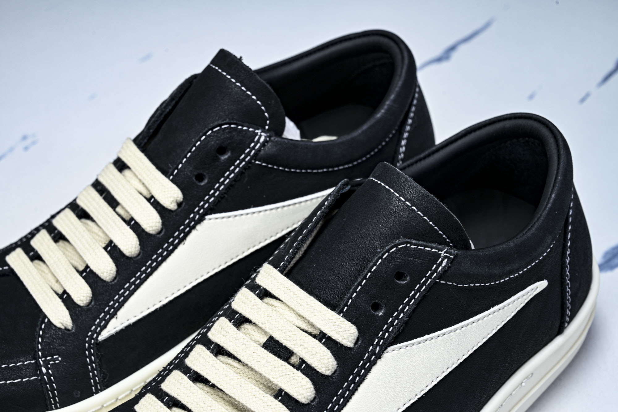纯原莞产 RICK OWENS DRKSHDW VINTAGE SNEAKS 新款男女士运动鞋 油蜡做旧