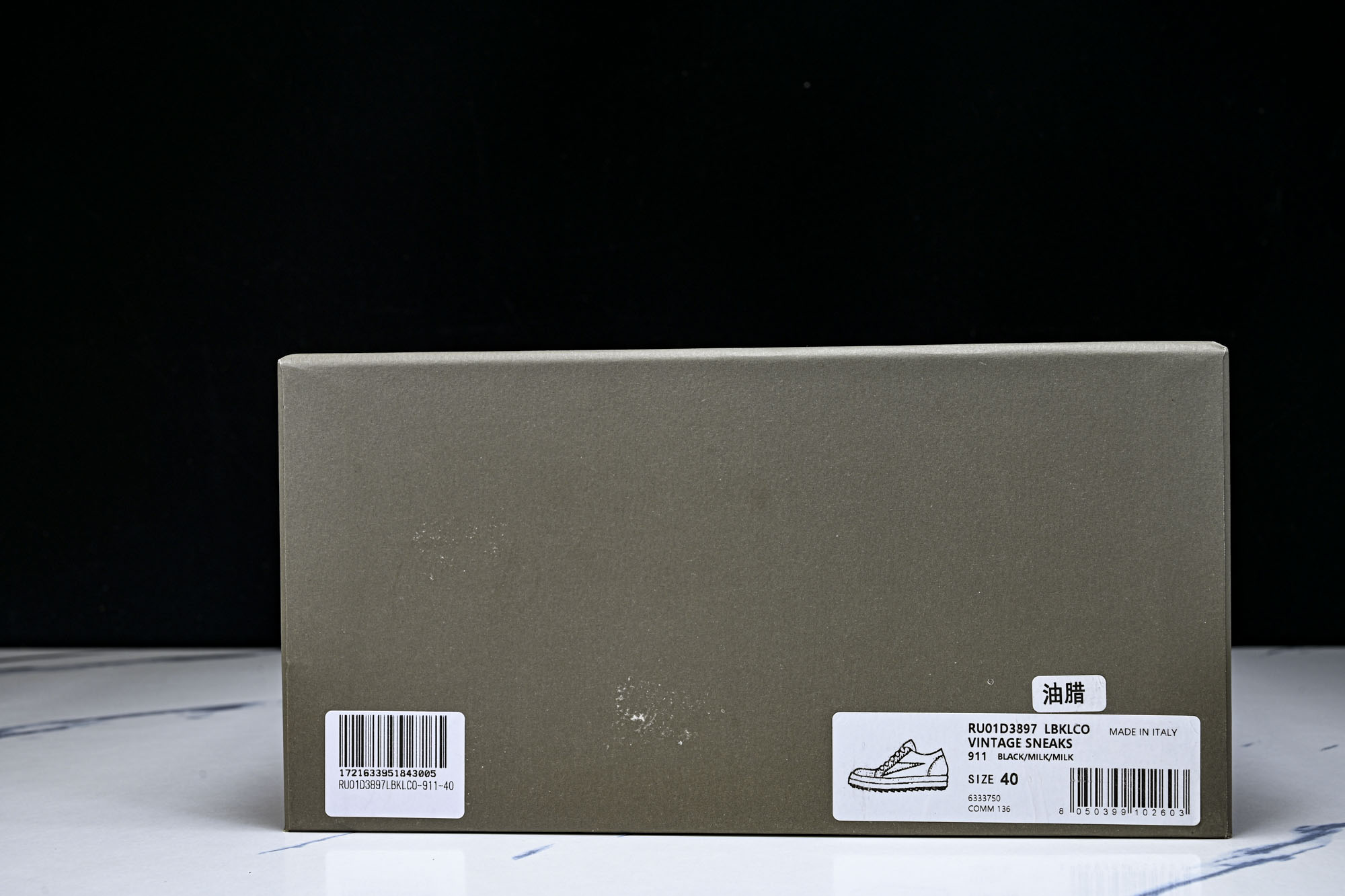 纯原莞产 RICK OWENS DRKSHDW VINTAGE SNEAKS 新款男女士运动鞋 油蜡做旧