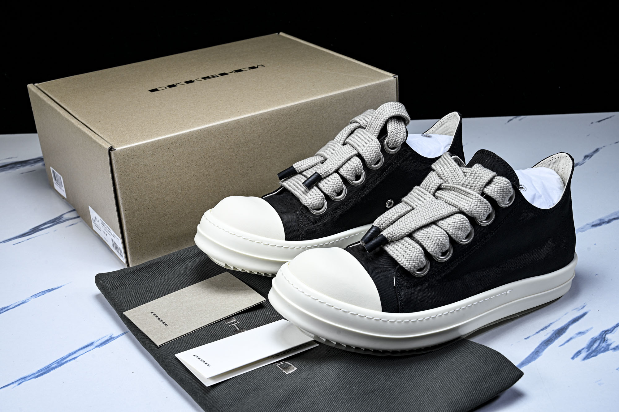纯原莞产 RICK OWENS DRKSHDW VINTAGE SNEAKS 新款男女士运动鞋DU02E
