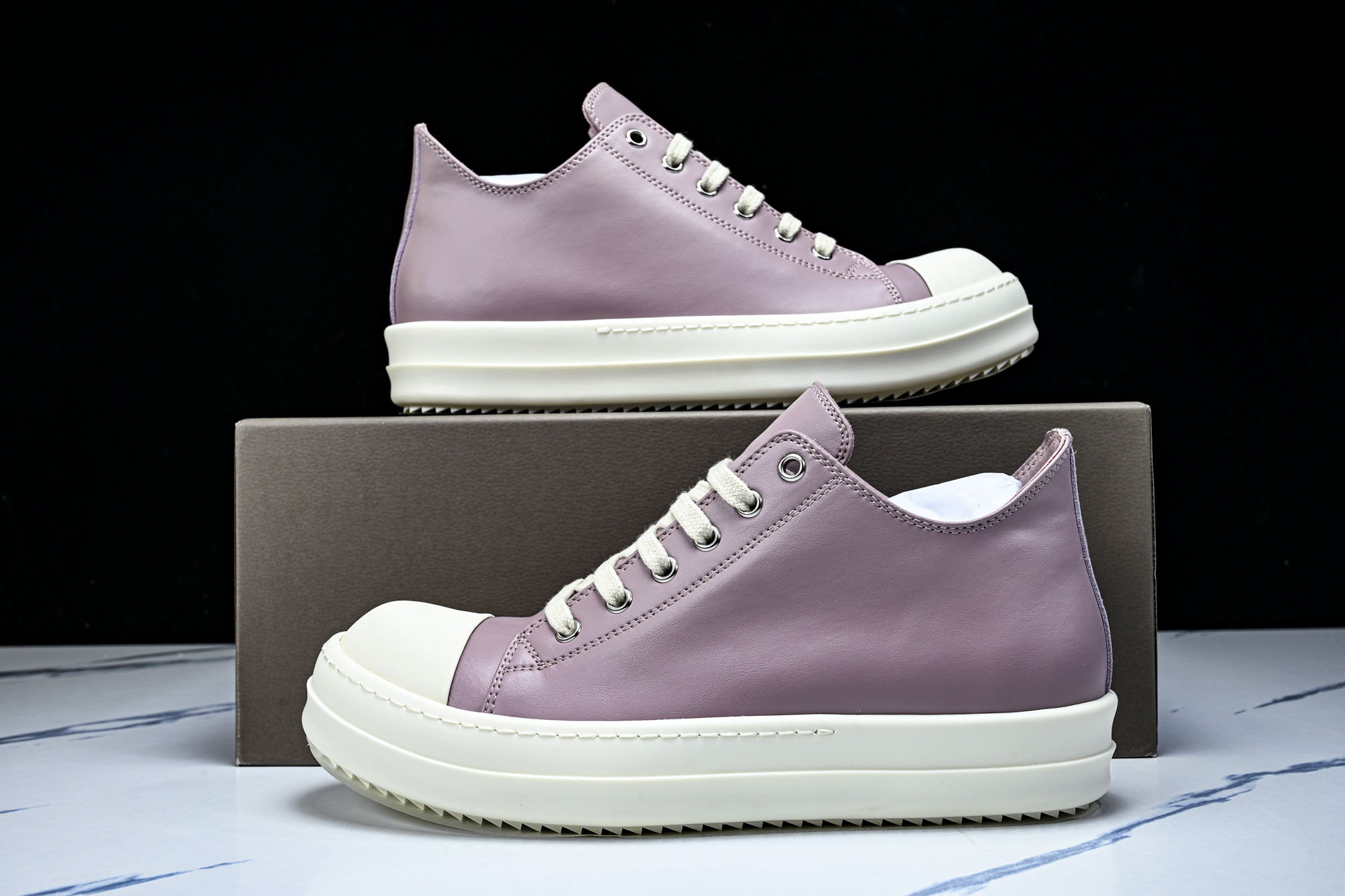 纯原莞产 RICK OWENS DRKSHDW VINTAGE SNEAKS 新款男女士运动鞋RPO1D