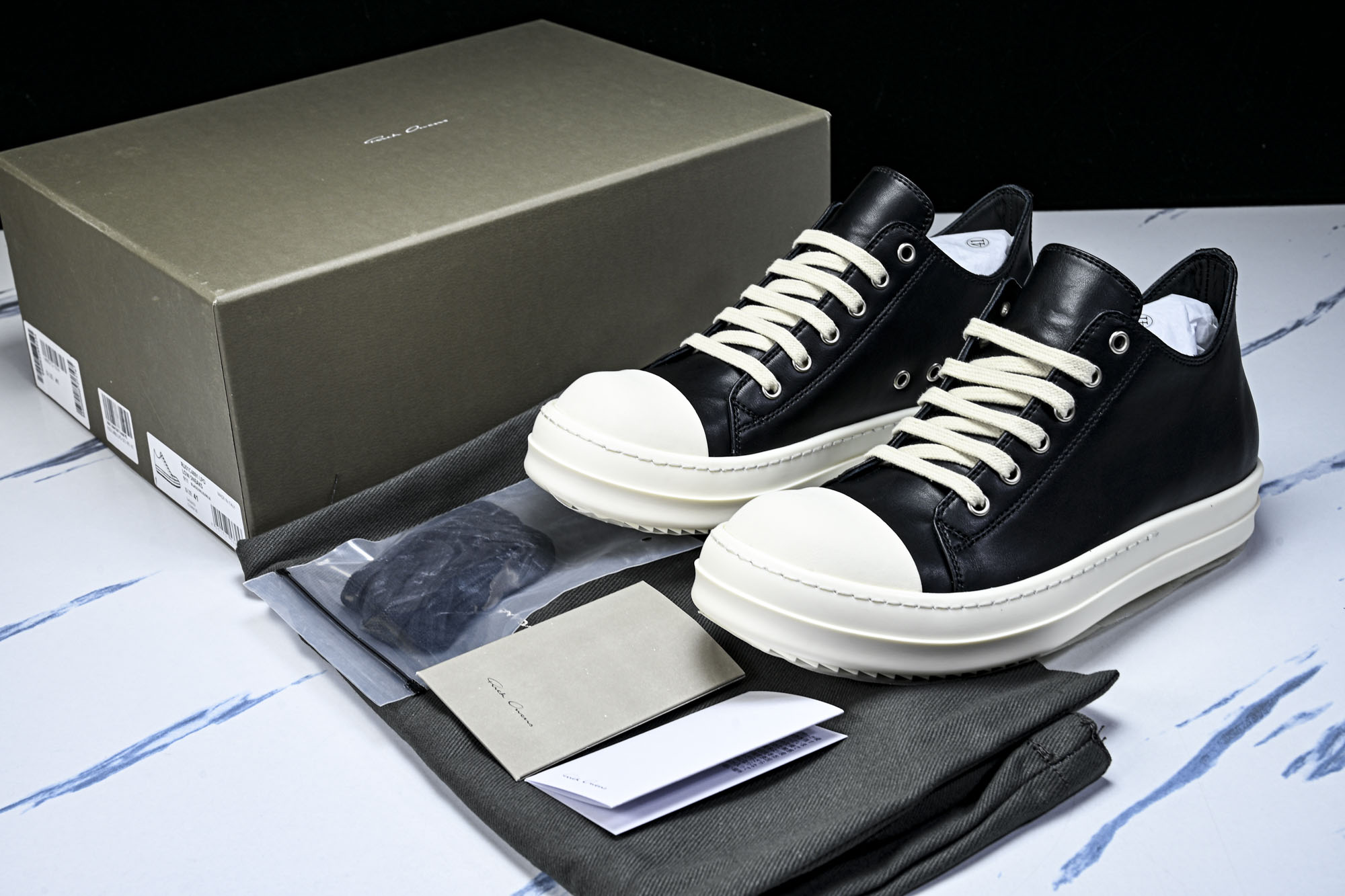 纯原莞产 RICK OWENS DRKSHDW VINTAGE SNEAKS 新款男女士运动鞋RU01C