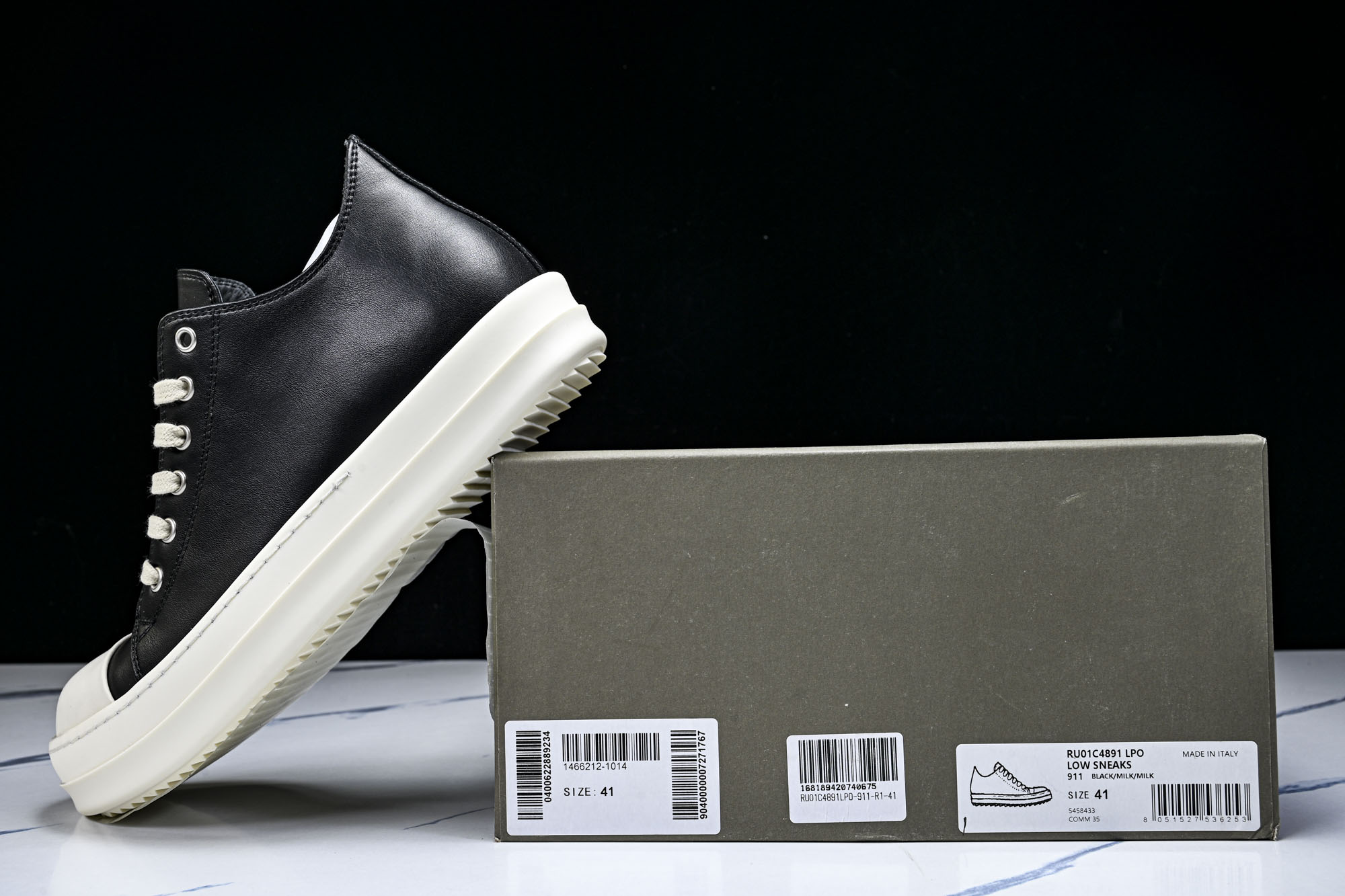 纯原莞产 RICK OWENS DRKSHDW VINTAGE SNEAKS 新款男女士运动鞋RU01C