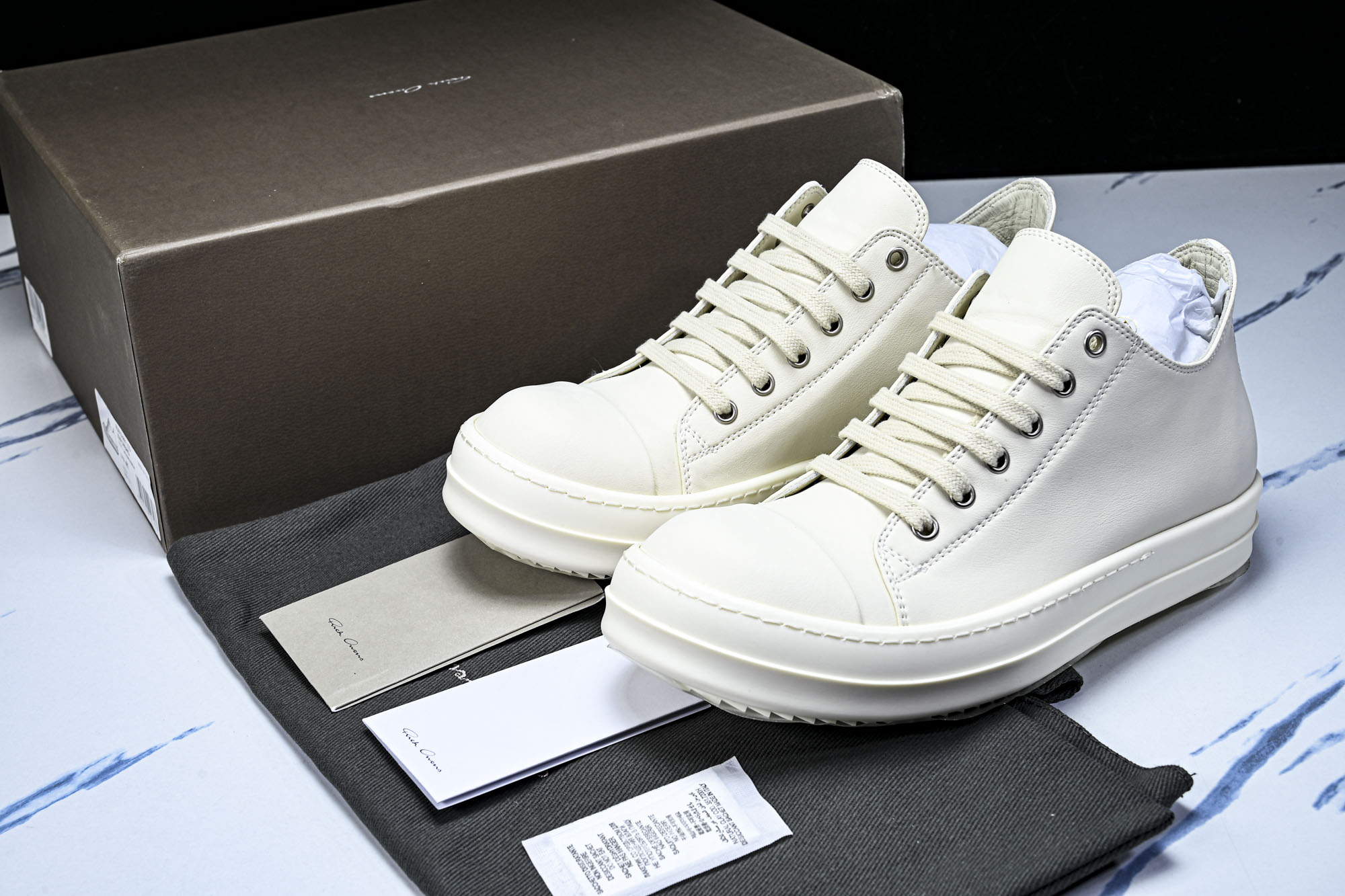 纯原莞产 RICK OWENS DRKSHDW VINTAGE SNEAKS 新款男女士运动鞋RU01D