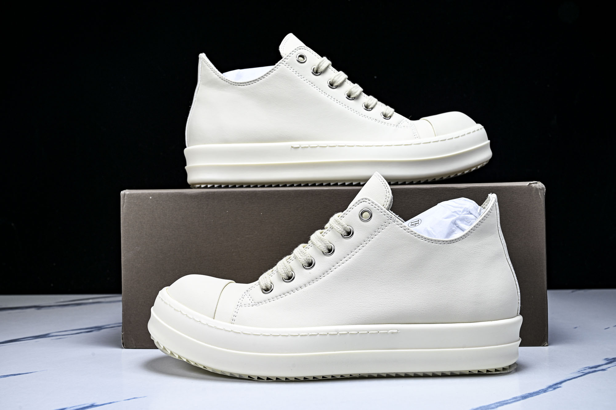 纯原莞产 RICK OWENS DRKSHDW VINTAGE SNEAKS 新款男女士运动鞋RU01D