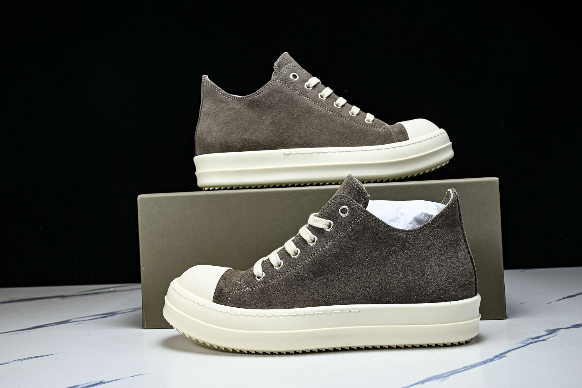 纯原莞产 RICK OWENS DRKSHDW VINTAGE SNEAKS 新款男女士运动鞋RU02B