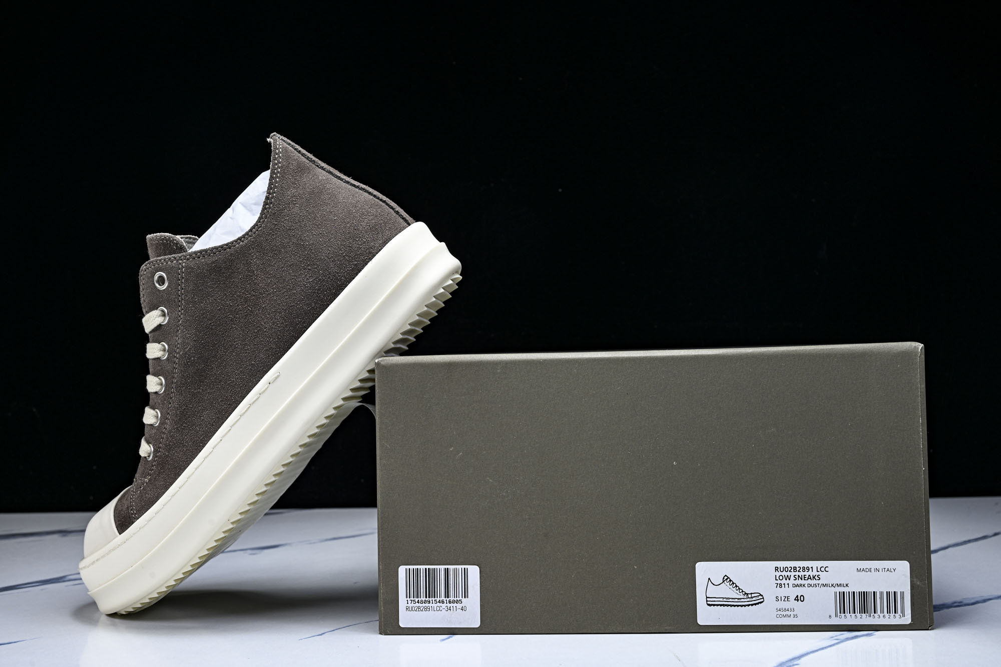 纯原莞产 RICK OWENS DRKSHDW VINTAGE SNEAKS 新款男女士运动鞋RU02B
