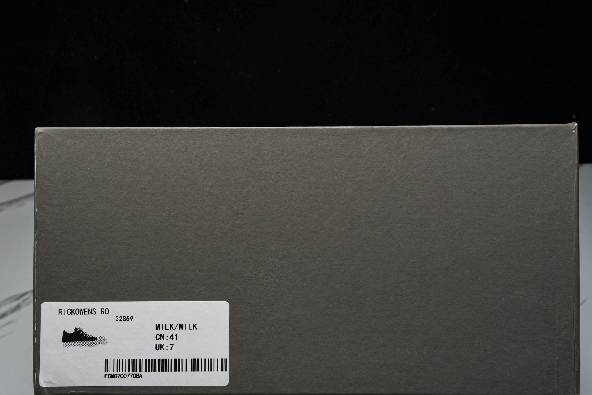 纯原莞产 RICK OWENS 瑞克 欧文斯 24春夏男士LIDO全粒面小牛皮复古运动鞋 粗鞋带白色 S