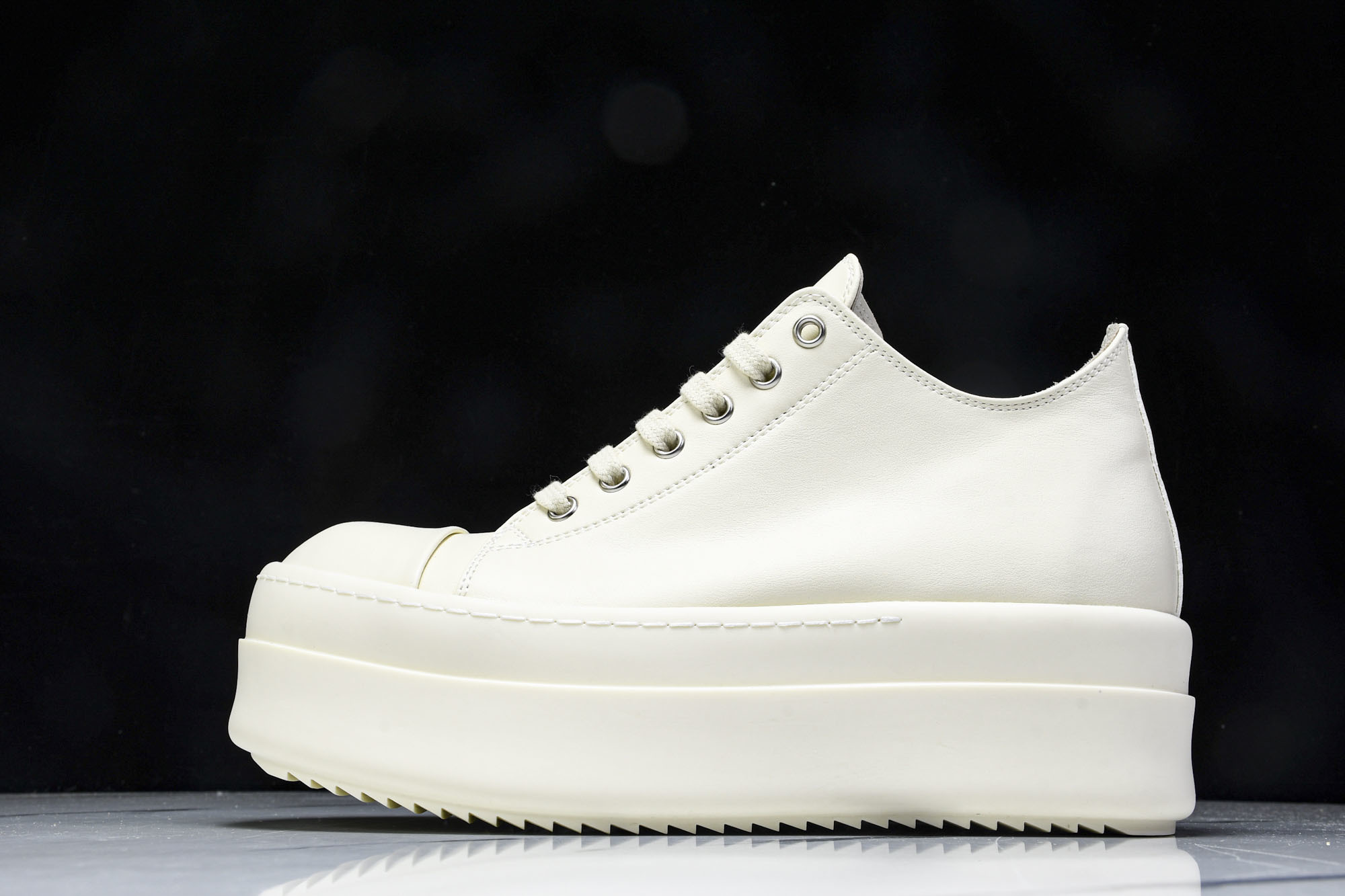 纯原莞产 Rick Owens DRKSHDW 厚底 奶白色 DS01D1832NDK-2111#YZ0