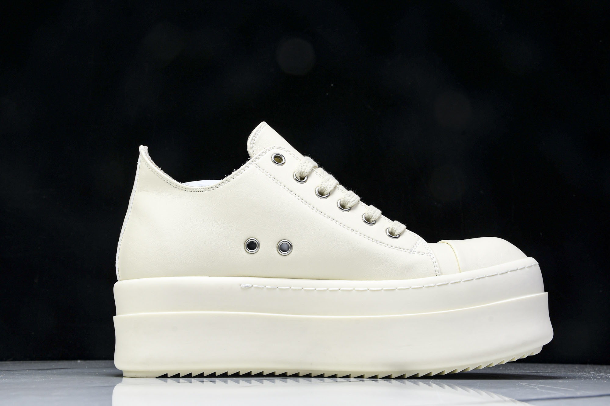 纯原莞产 Rick Owens DRKSHDW 厚底 奶白色 DS01D1832NDK-2111#YZ0