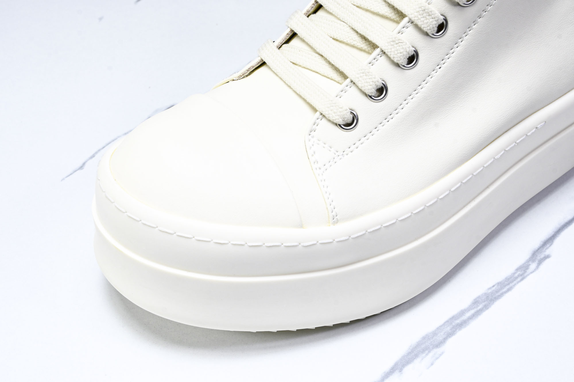 纯原莞产 Rick Owens DRKSHDW 厚底 奶白色 DS01D1832NDK-2111#YZ0