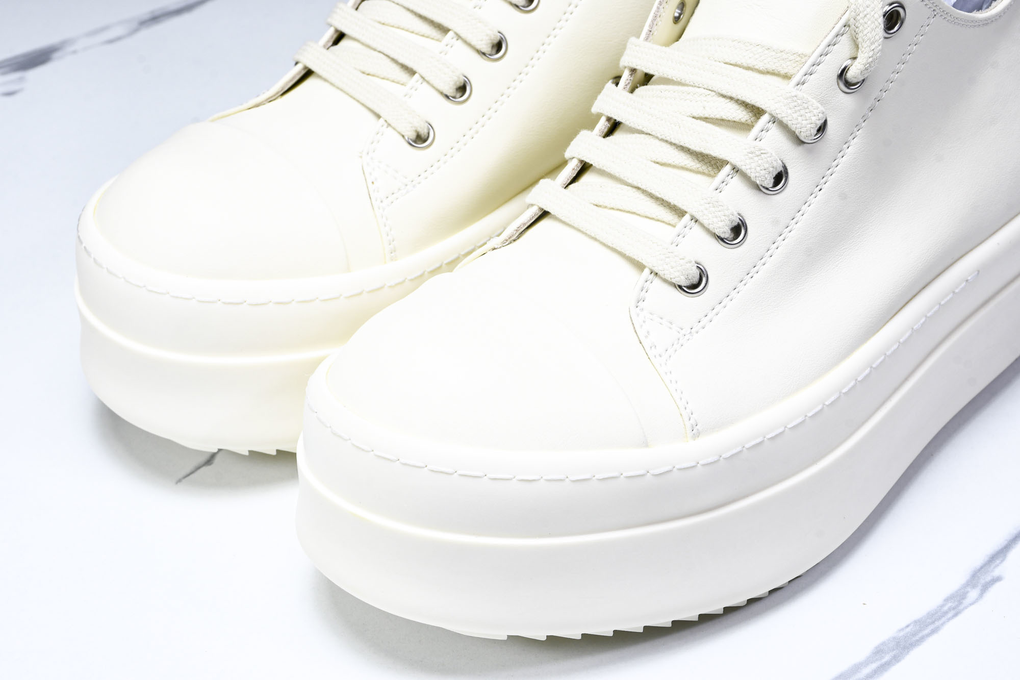 纯原莞产 Rick Owens DRKSHDW 厚底 奶白色 DS01D1832NDK-2111#YZ0