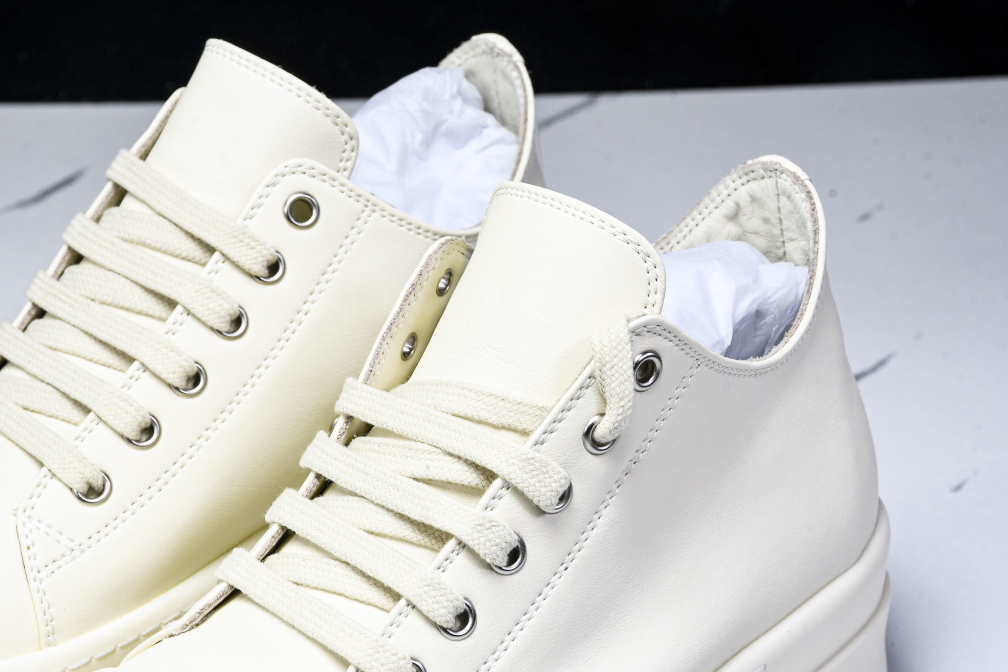 纯原莞产 Rick Owens DRKSHDW 厚底 奶白色 DS01D1832NDK-2111#YZ0