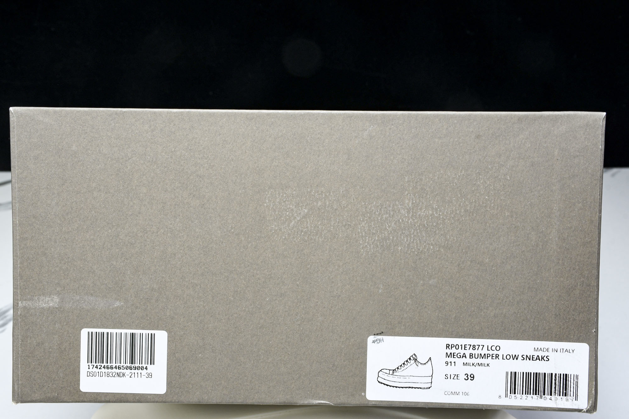 纯原莞产 Rick Owens DRKSHDW 厚底 奶白色 DS01D1832NDK-2111#YZ0
