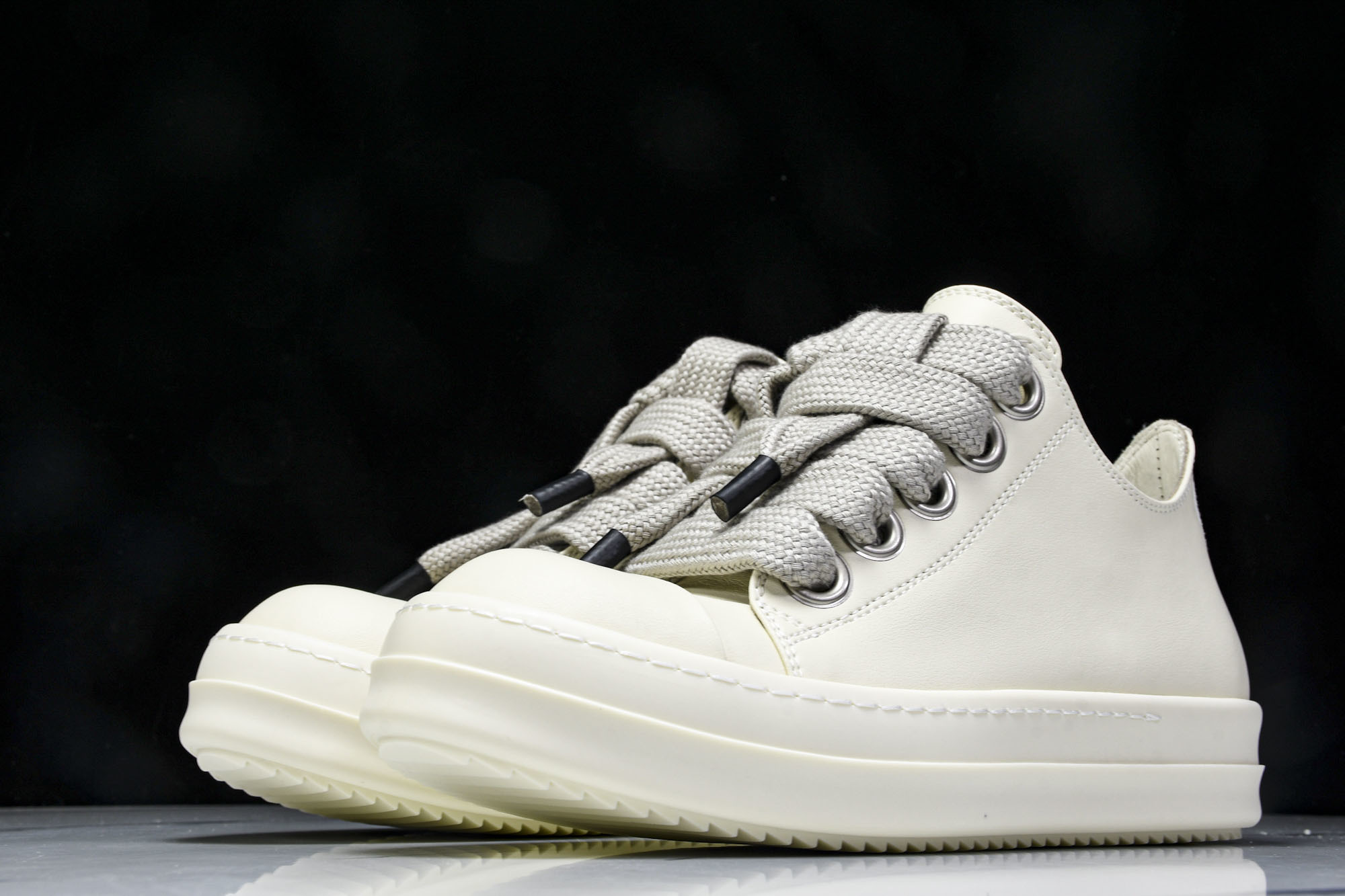 纯原莞产 Rick Owens DRKSHDW 厚底 奶白色 DS01D1832NDK-2111_CM_