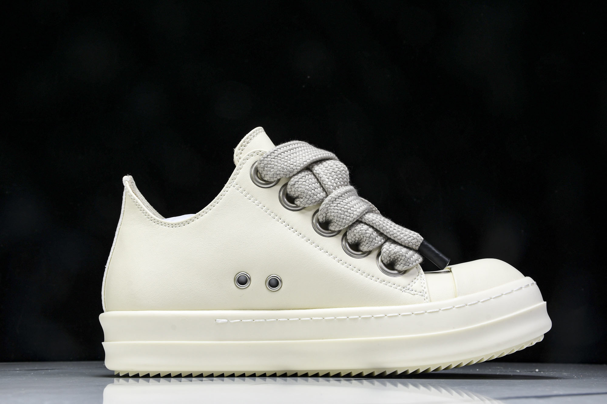 纯原莞产 Rick Owens DRKSHDW 厚底 奶白色 DS01D1832NDK-2111_CM_